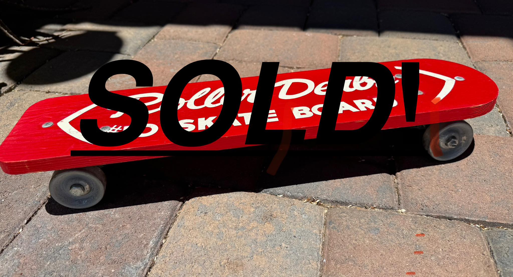 60's Roller Derby #10 skate board in good shape—$70 + ship from