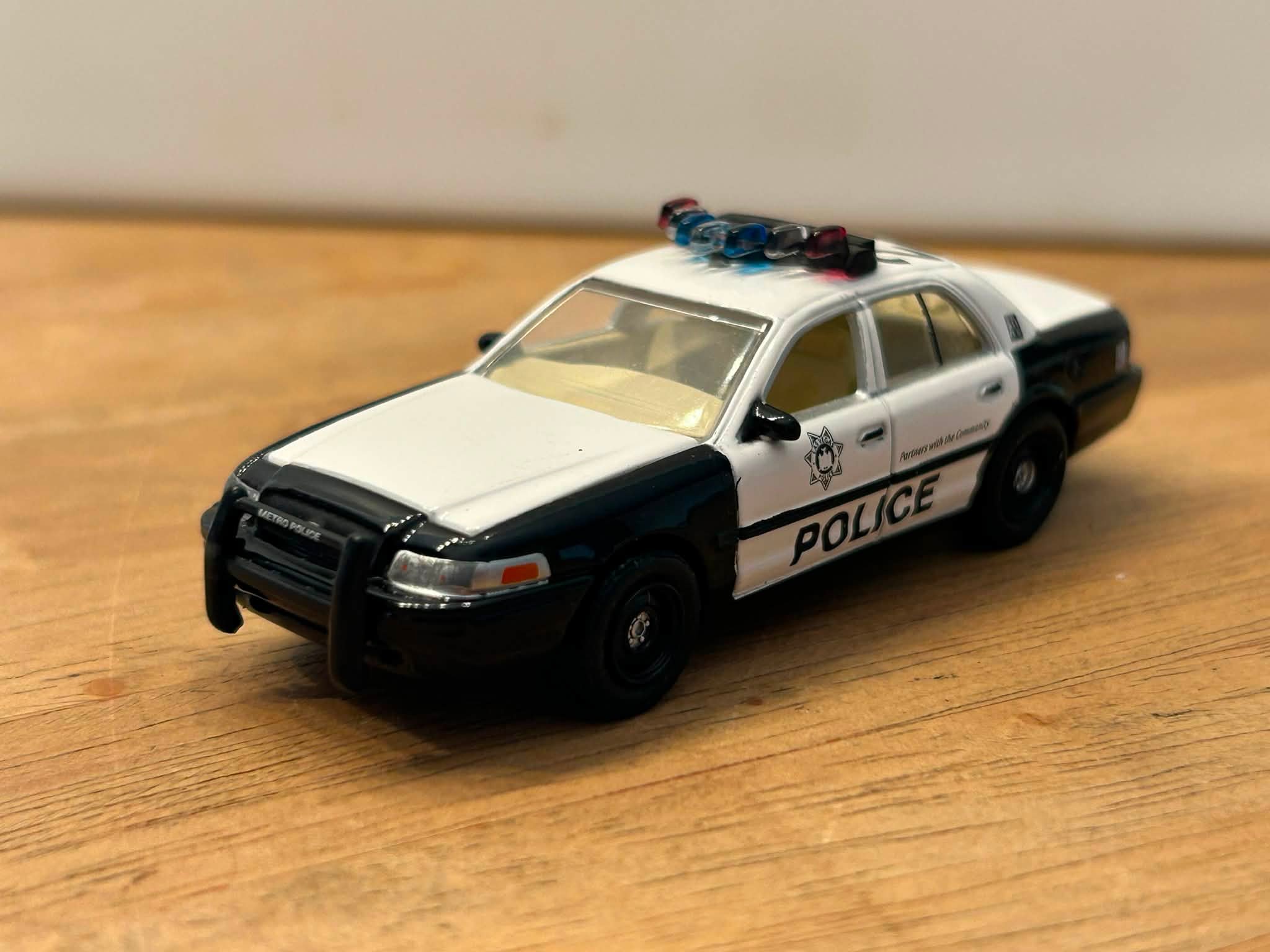 New NYPD Ford Crown Vic die-cast model from Greenlight