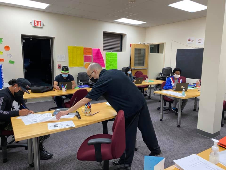 Our evening students have returned for 12(+) hours of distance learning ...