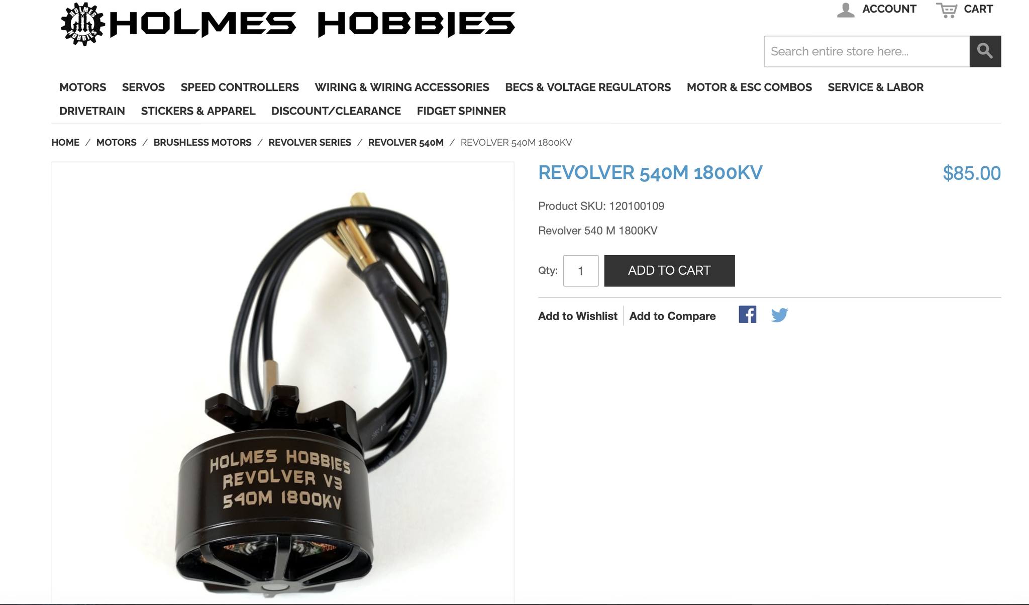 Which Holmes Hobbies motor works best for technical crawling in a