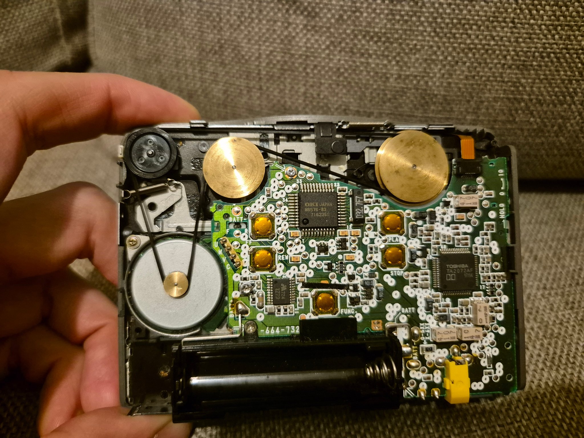 EMagTech 2 Courroies De Remplacement Sony Walkman WM-EX550 WM-EX570 WM-FX651 - Sangles Carrées 0.6mm