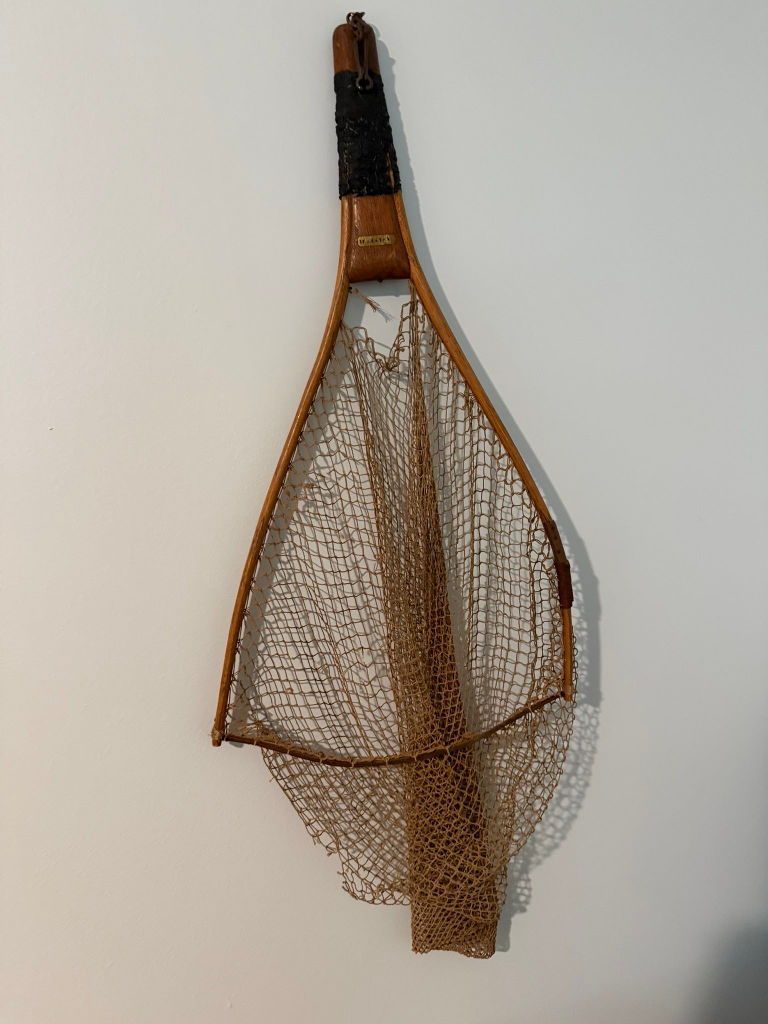antique bamboo fishing net Vintage for decor Dickerson Nets