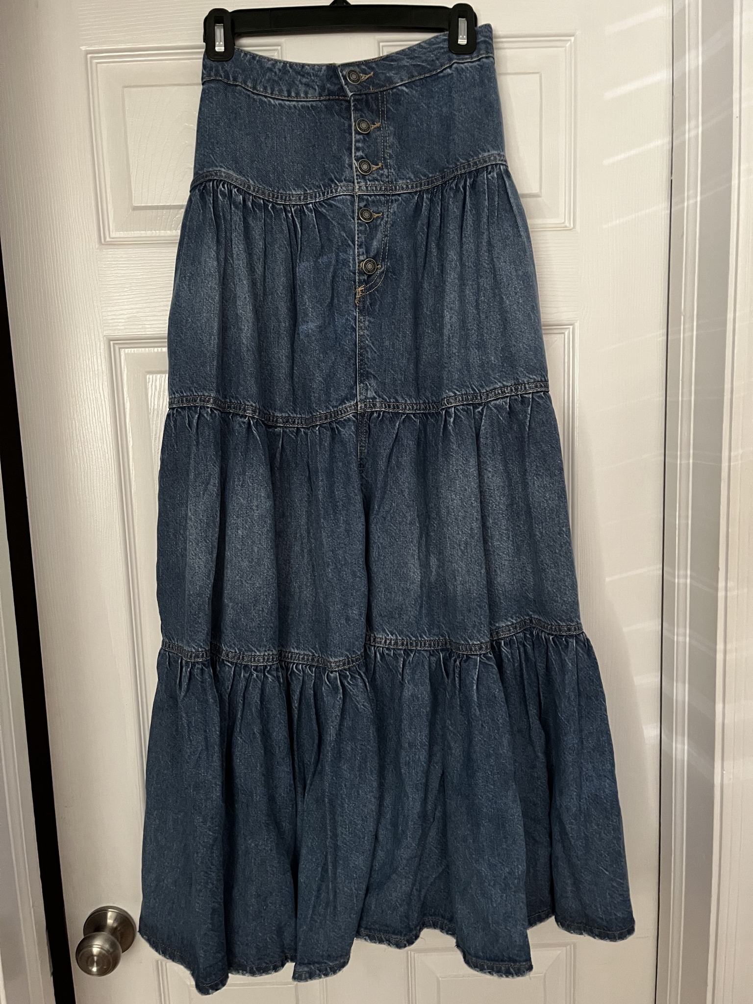 Free People “Tulle Much” half maxi skirt featuring a tiered design  display picture 1