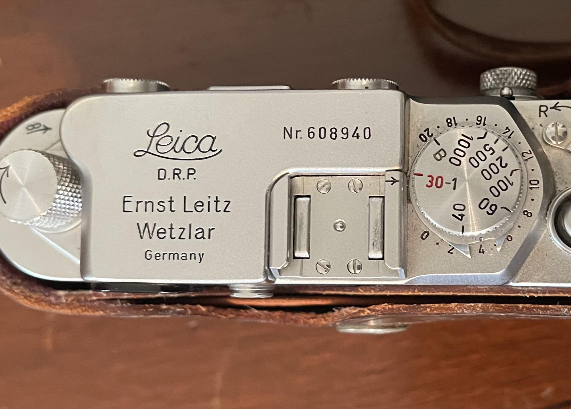 Leica IIIF with red dial from Leitz Canada