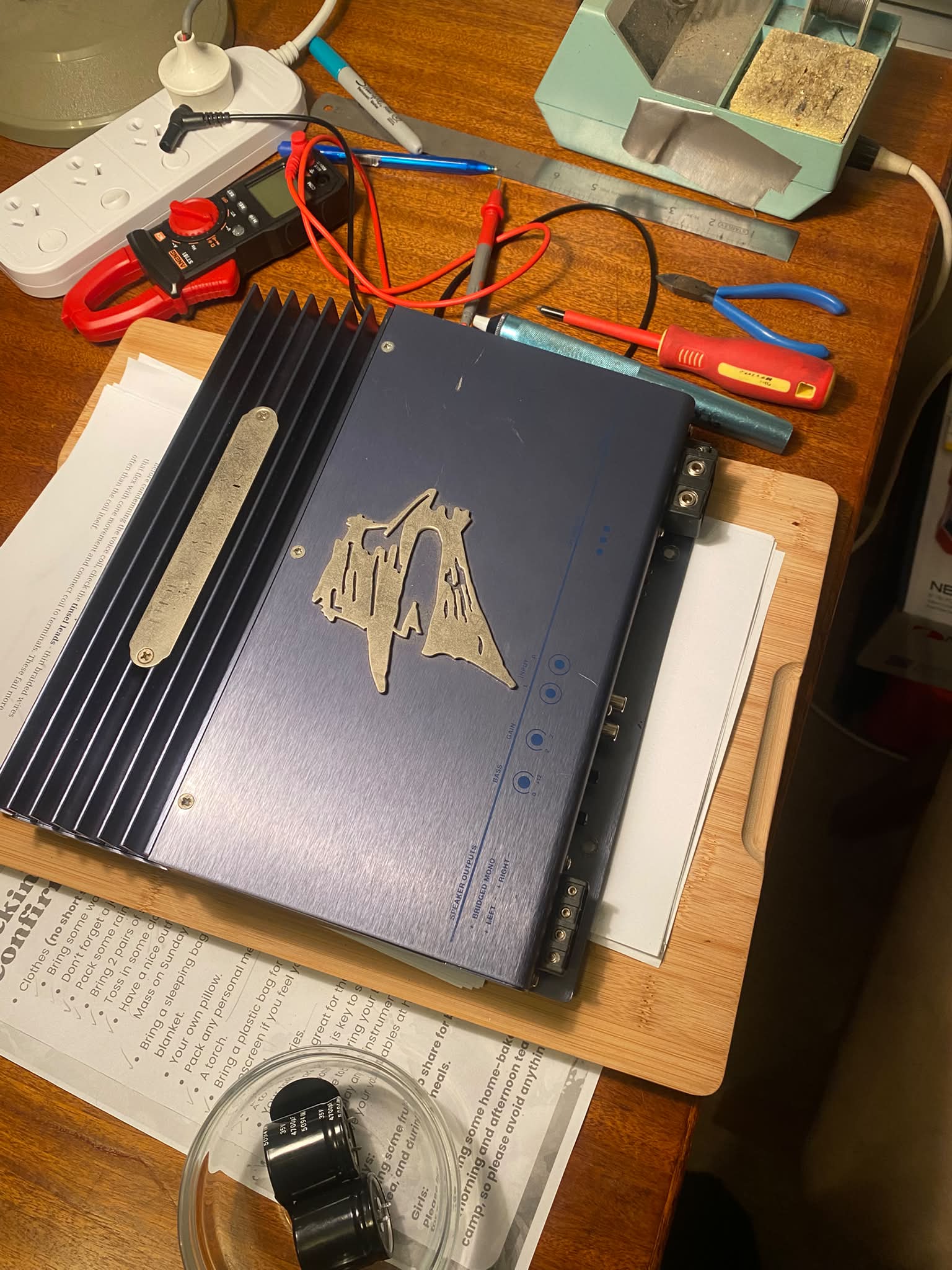 Restoration of Phoenix Gold Octane 4 Channel Amplifier from 2002-2003