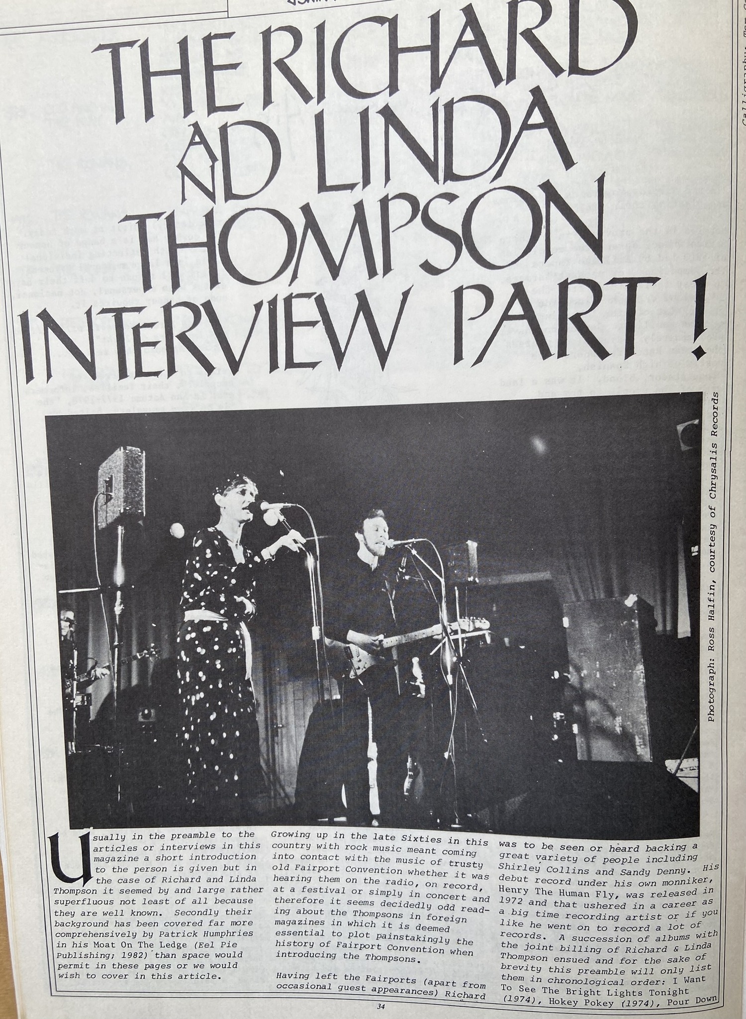 Interview with Richard and Linda (separately, I think) in Swing 51