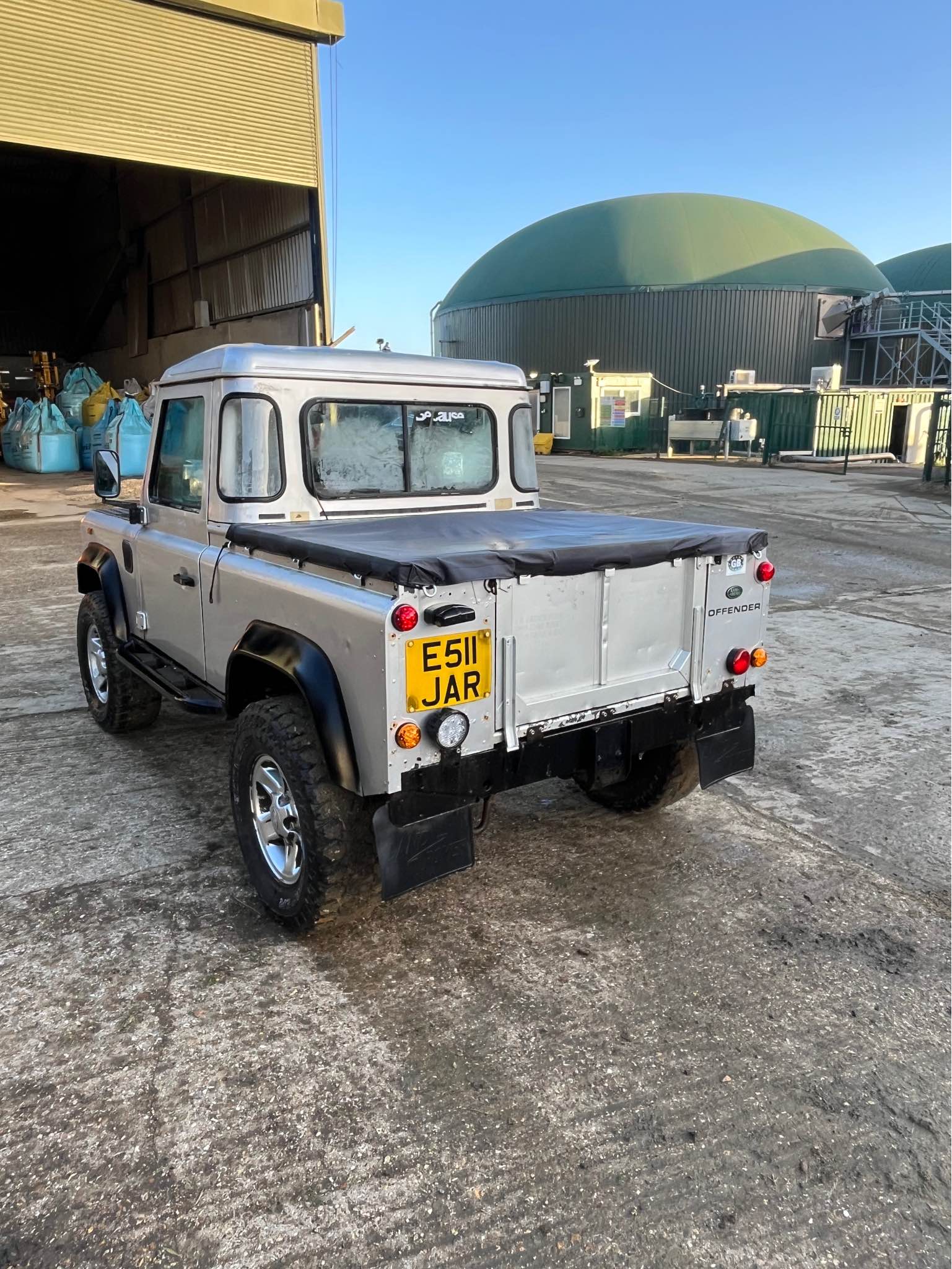 Land Rover Defender Rear Badge Golden Finish