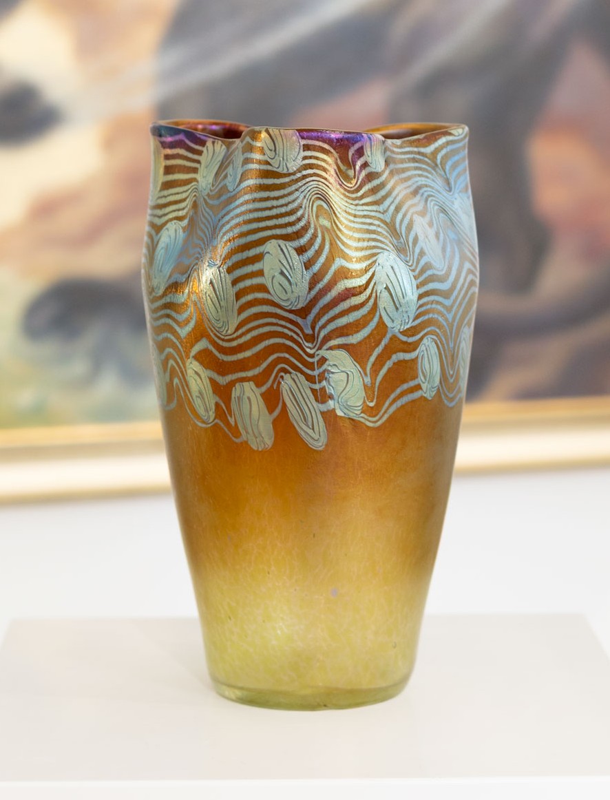 Johann Loetz Witwe vase with Argus decor
