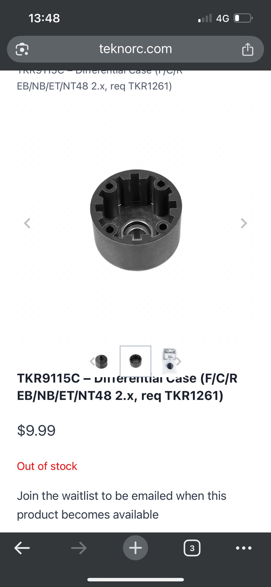 TKR5144 - Differential O-Rings (6pcs) - Tekno RC, LLC