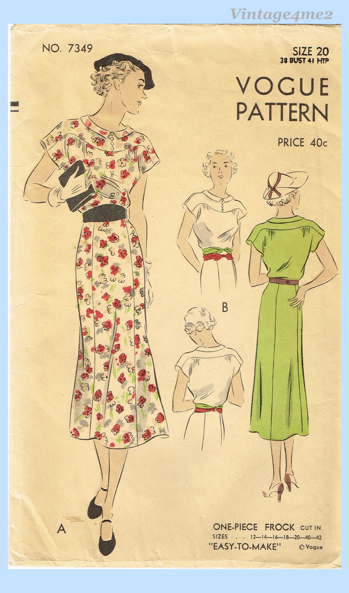 Which vintage dress pattern do you prefer, Vogue or New York?