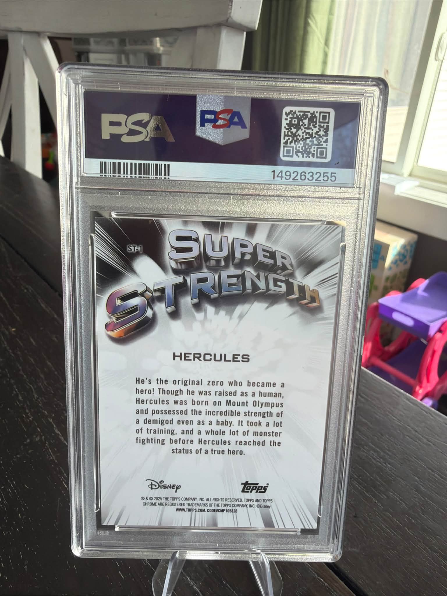 1000 no trades 2025 TOPPS CHROME DISNEY HERCULES #1 SUPER STRENGTH