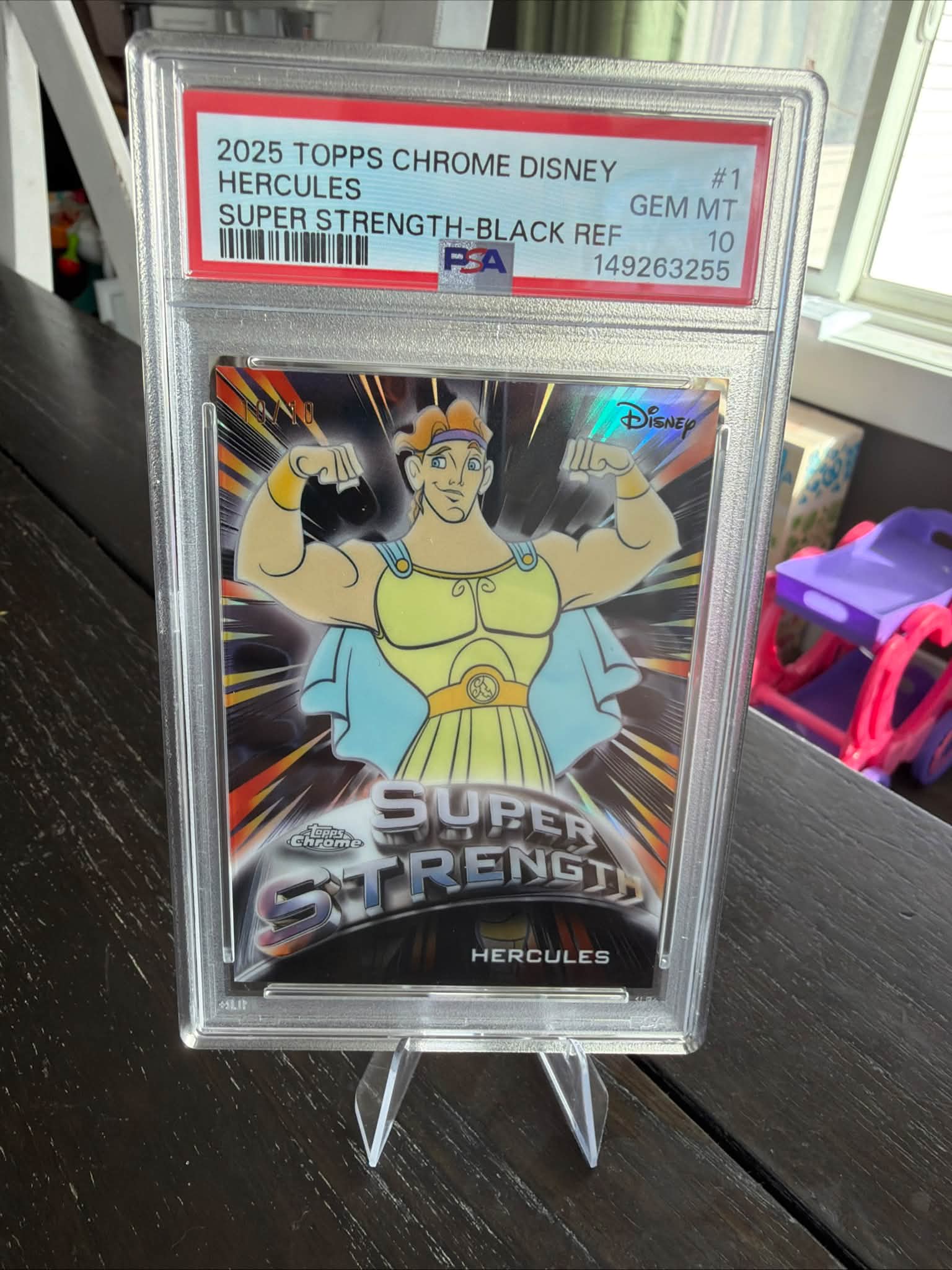 1000 no trades 2025 TOPPS CHROME DISNEY HERCULES #1 SUPER STRENGTH