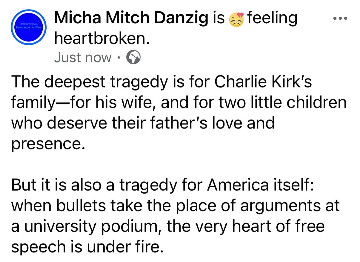 The deepest tragedy is for Charlie... - Micha Mitch Danzig | Facebook