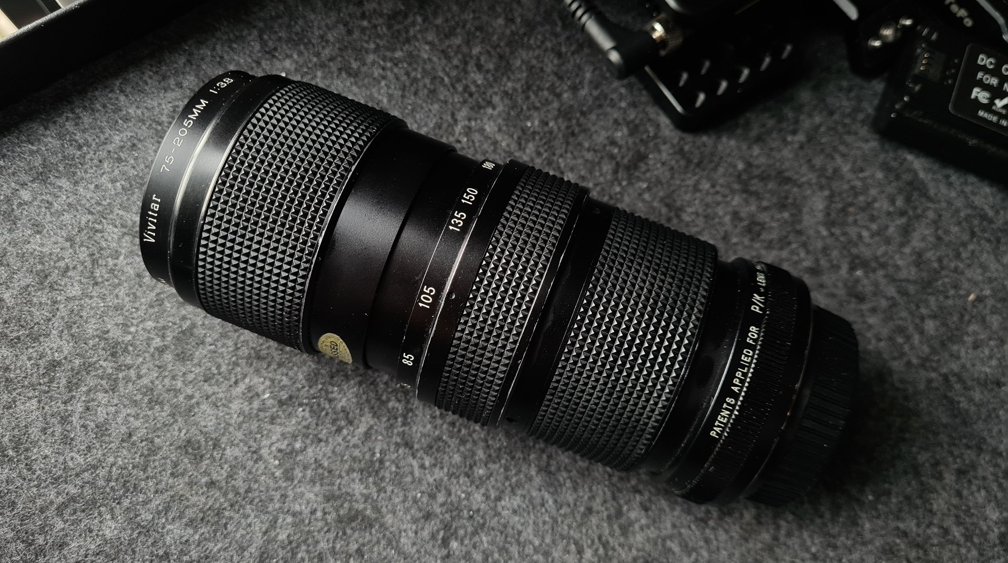 Just received a Vivitar 75-205mm f3.8, impressed by its parfocal