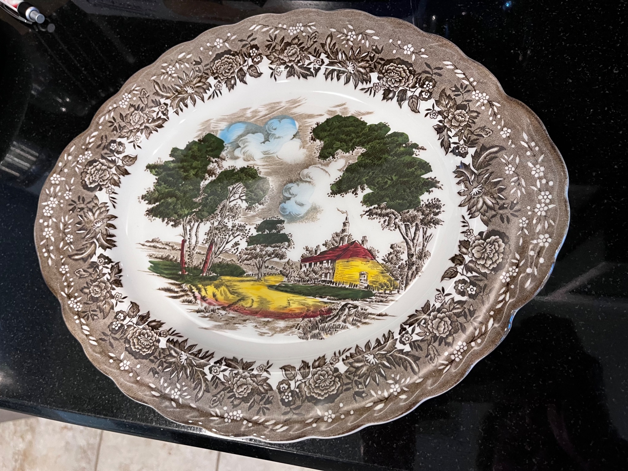 This country style platter by W. H. Grindley and Co from 