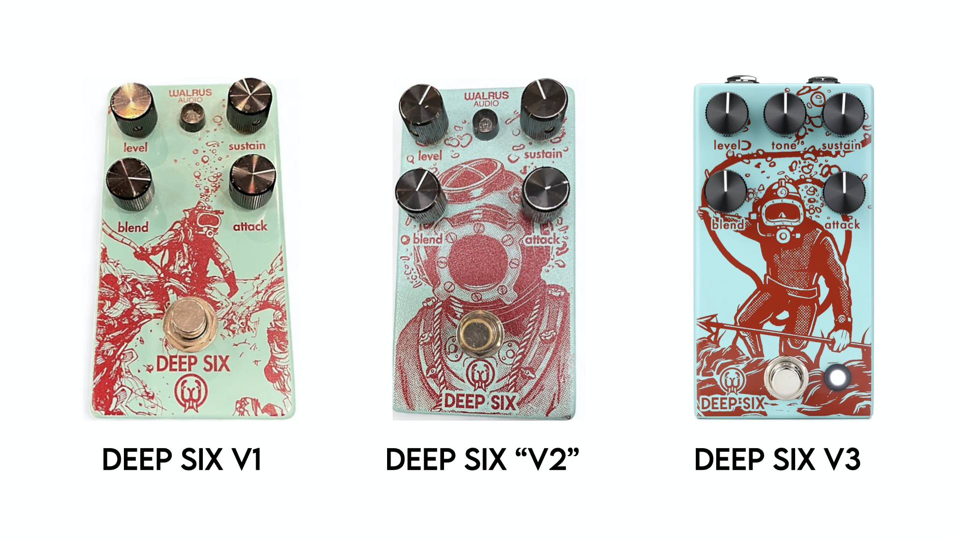 Walrus Audio Deep Six pedal versions explained