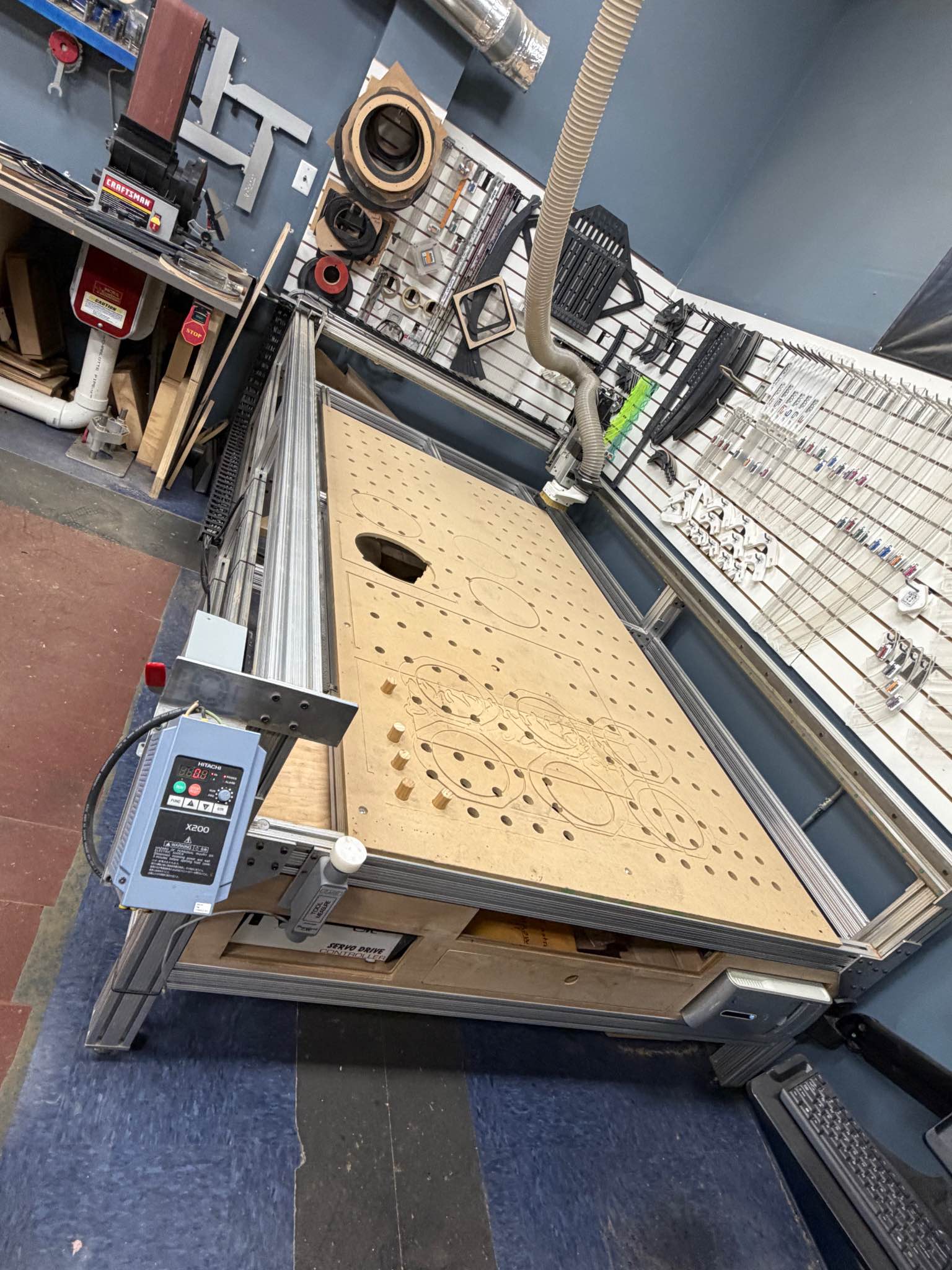 CNC Router 5x10 working footprint with Practical CNC Servo drive with ...