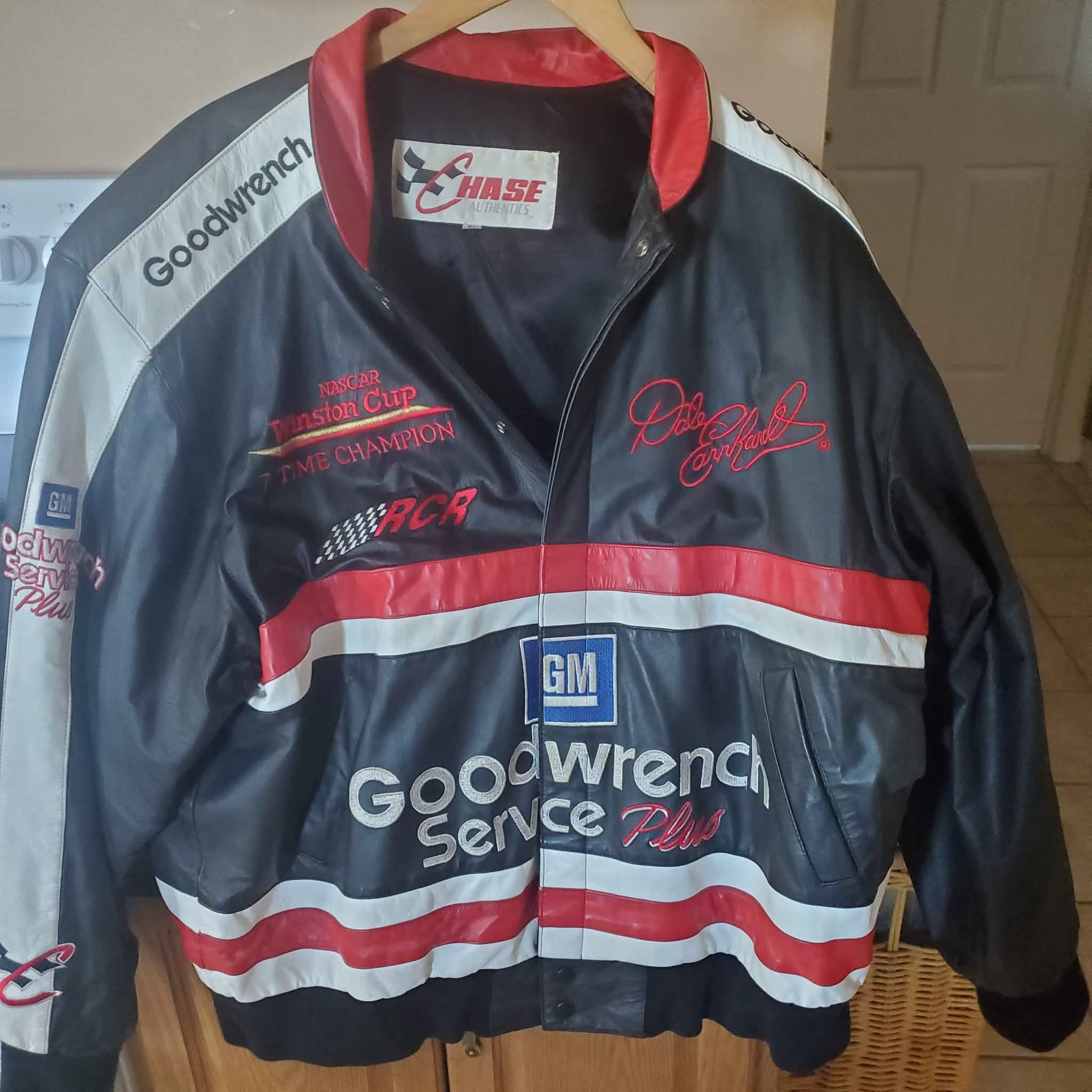 Vintage Chase Authentic Dale Earnhardt Leather Jacket