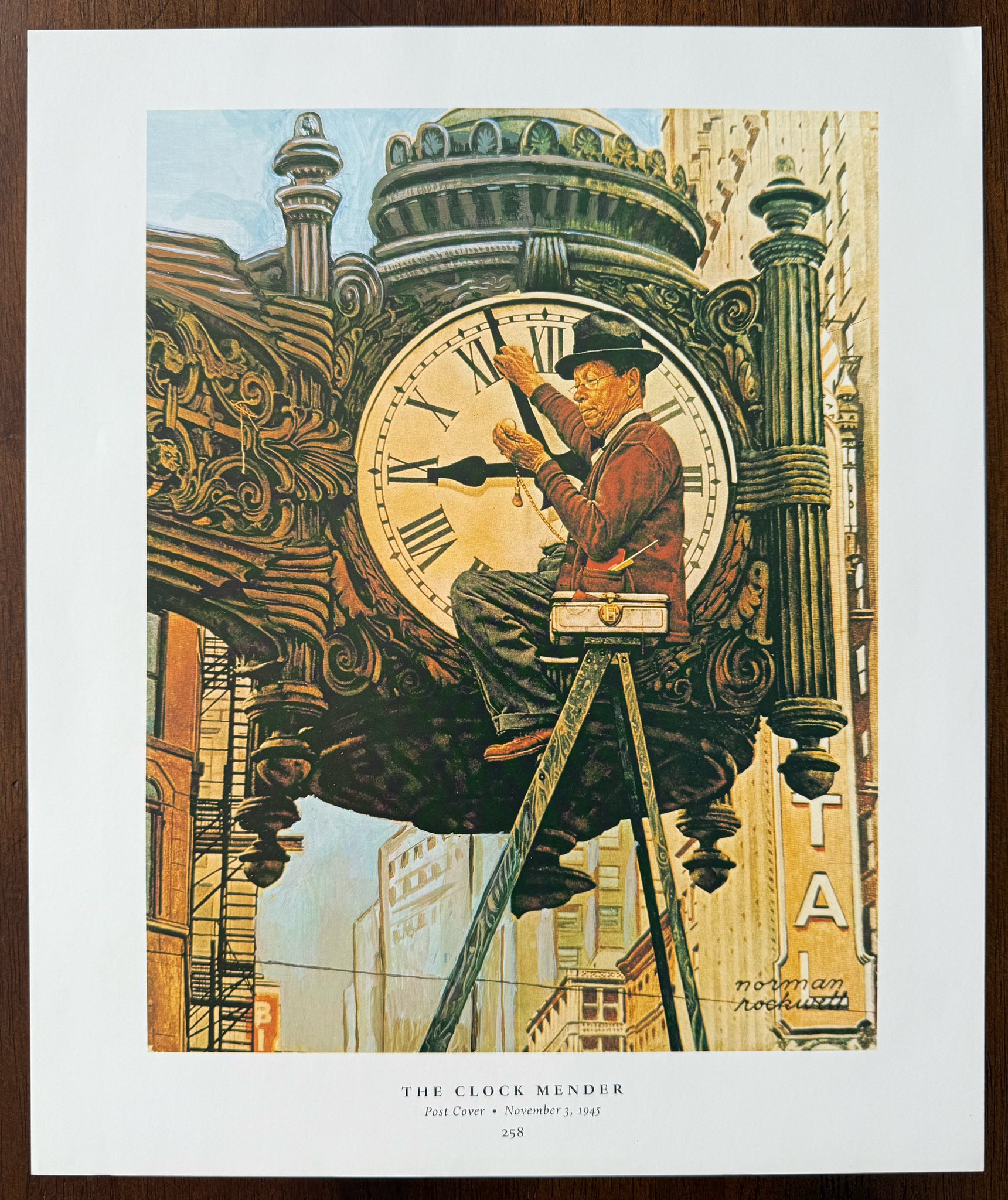 Norman Rockwell, The Clock Mender, The Saturday Evening Post (Nov