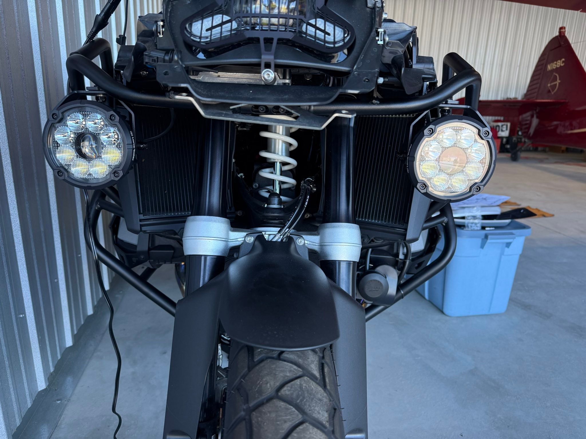 Installing motolights on r1300gs with crash bars