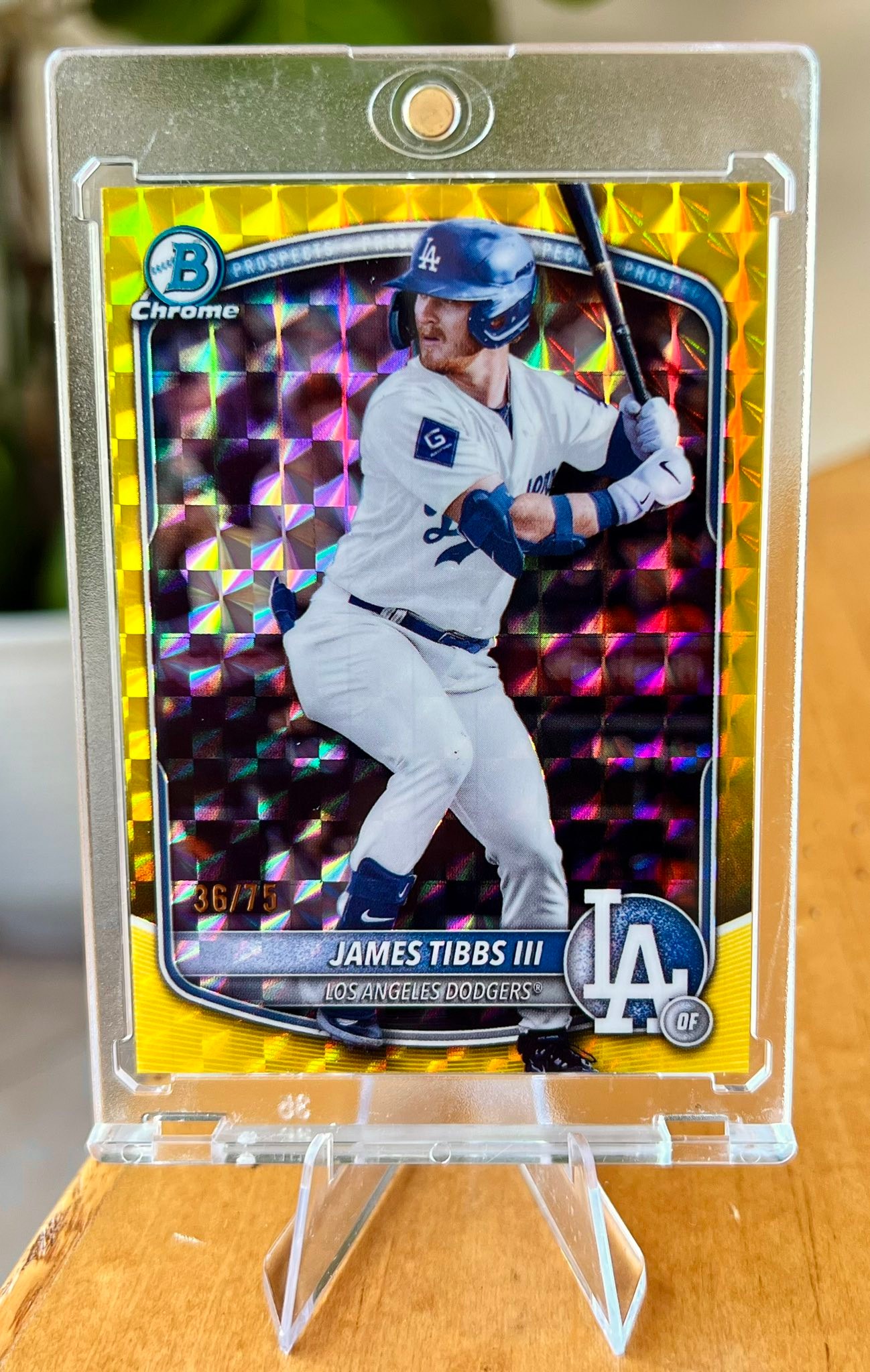Bowman Chrome James Tibbs III Silver Mojo Autograph Rookie Refractor!