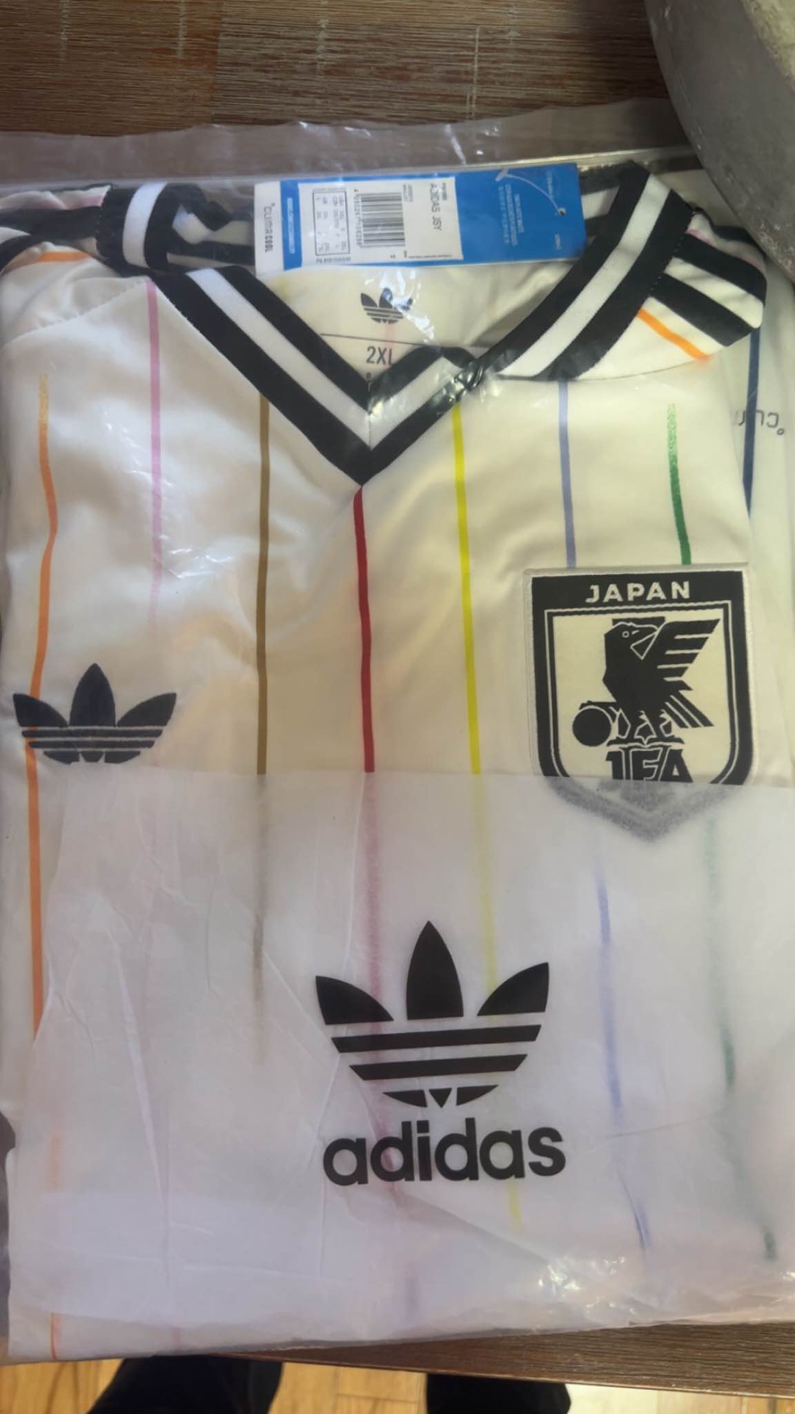 JAPAN 26 AWAY (White) FAN VERSION JERSEY 2XL