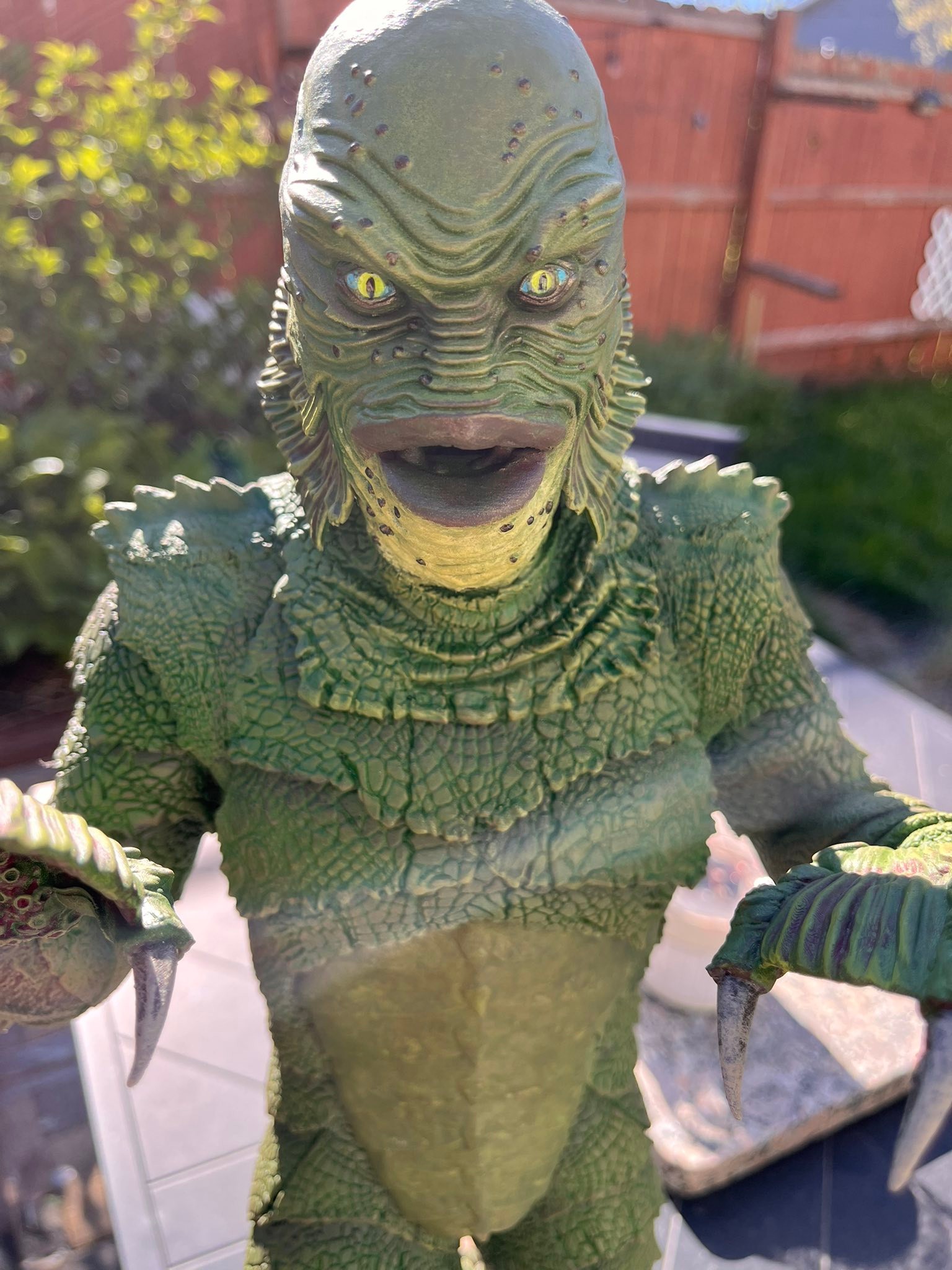 大アマゾンの半魚人』クリス・ウェラス原型 ガレージキット 着色済み完成品