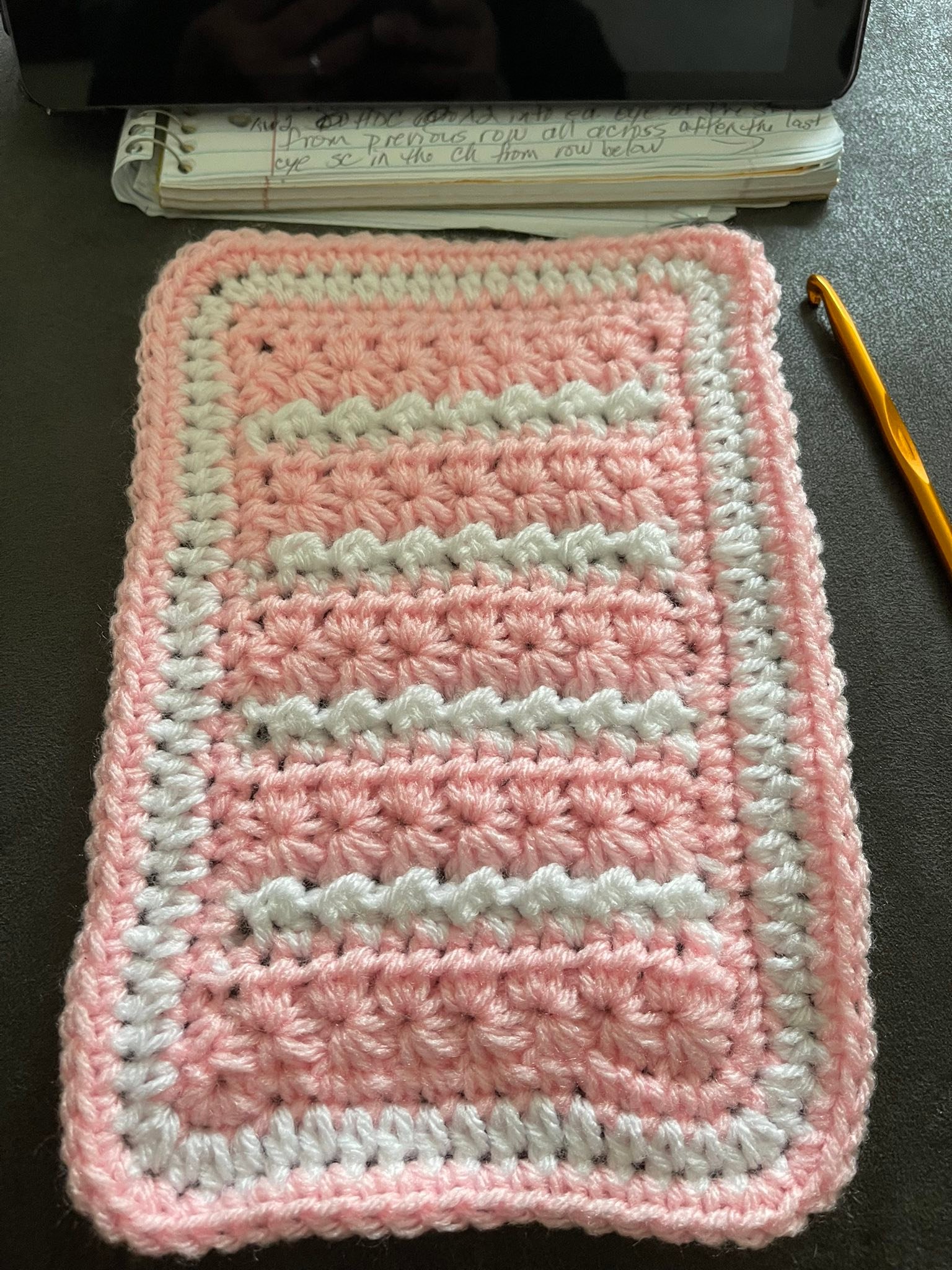 Crochet Tutorial & Patterns | I made this practice swatch of the Amelia ...