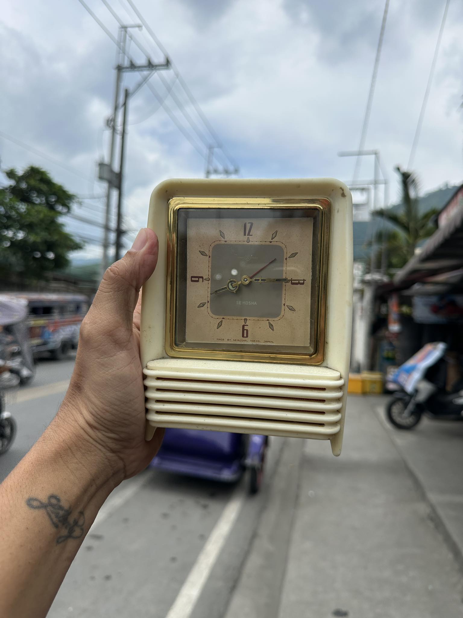 Antique Seikosha wall clock for sale