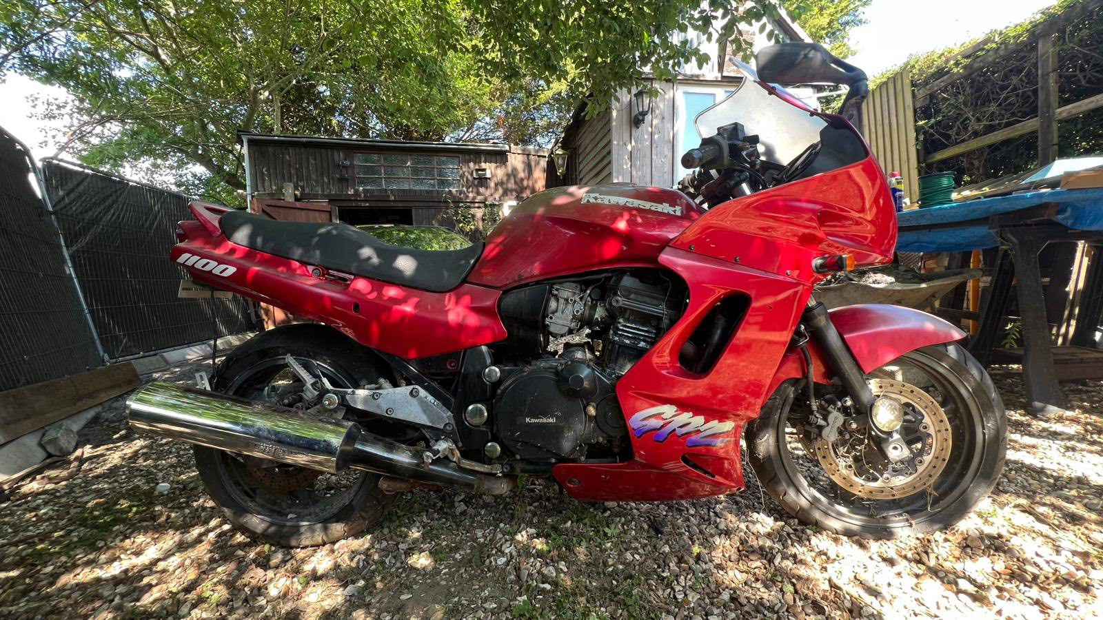 What's the value of a 1995 Kawasaki GPZ1100 project bike?