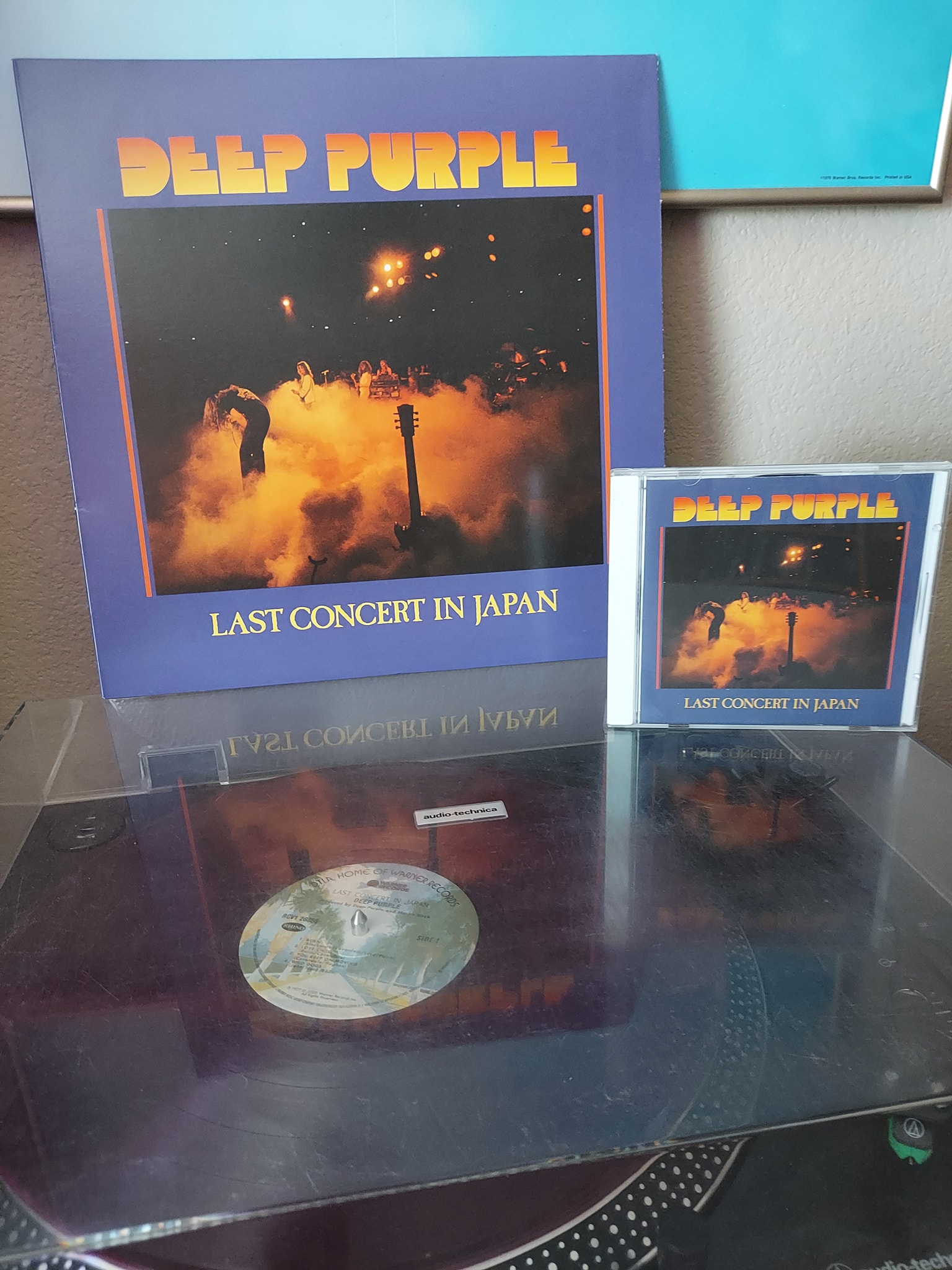 エボニー材】DEEP・PURPLE/LAST・CONCERT・IN・JAPAN LP 帯