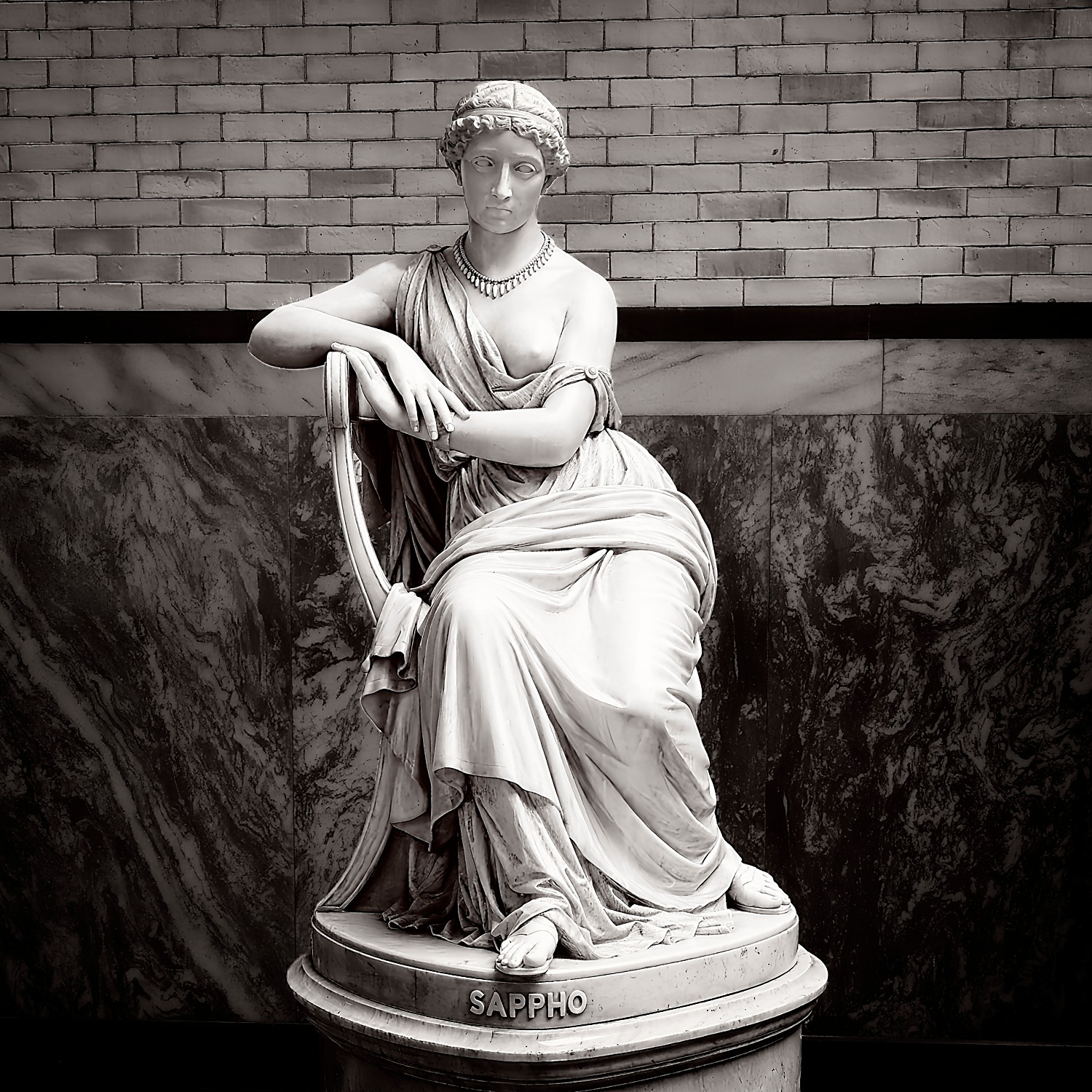 Sappho statue at Drexel University in Philadelphia, Pennsylvania