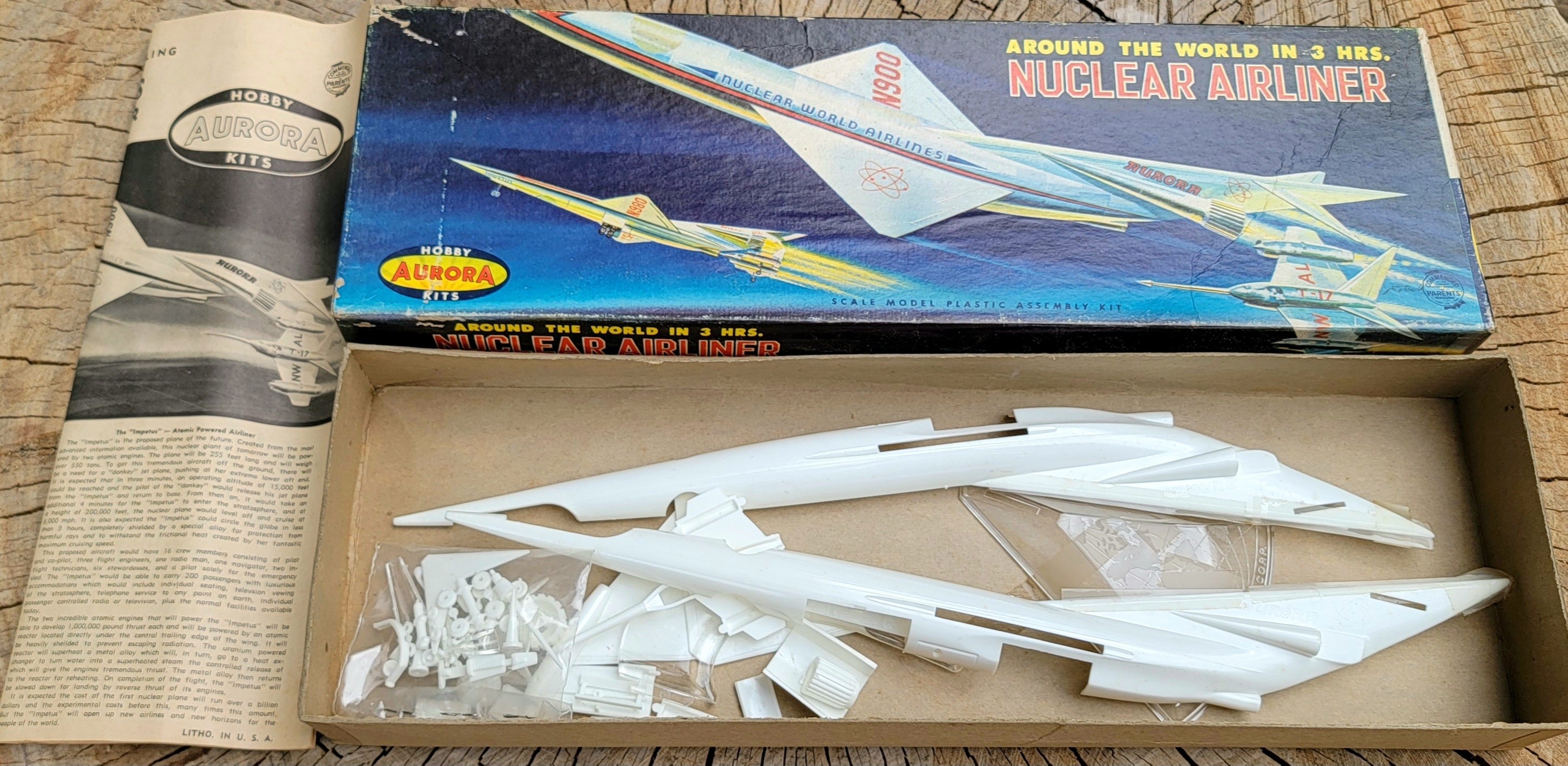Aurora 1959 nuclear airliner model kit