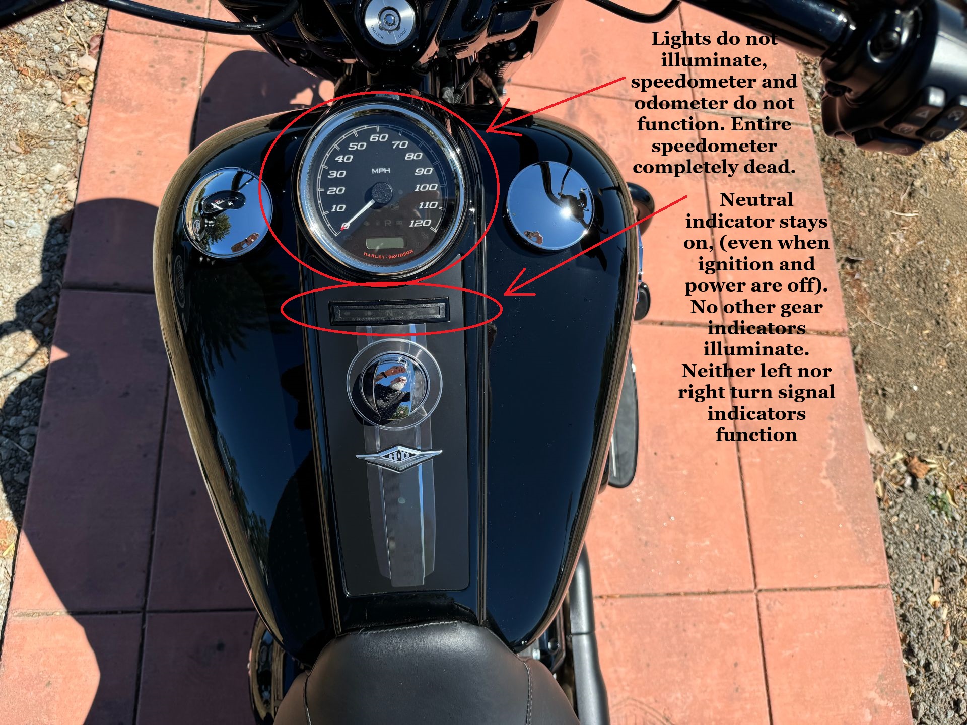 For Harley Davidson ALL VRSC Models E.g. V-Rod ALL YEARS Motorcycle Gear Indicator 1 6 Level Digital Gear Meter I.529754174