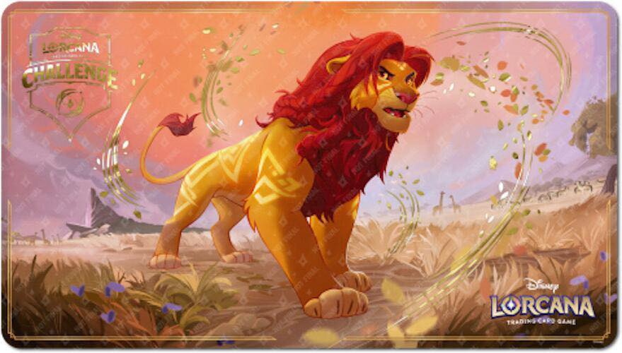 lorcana simba card - Whispers in the Well - Storyborn;Hero;Prince Strength Non-foiled Simba playmat availability?