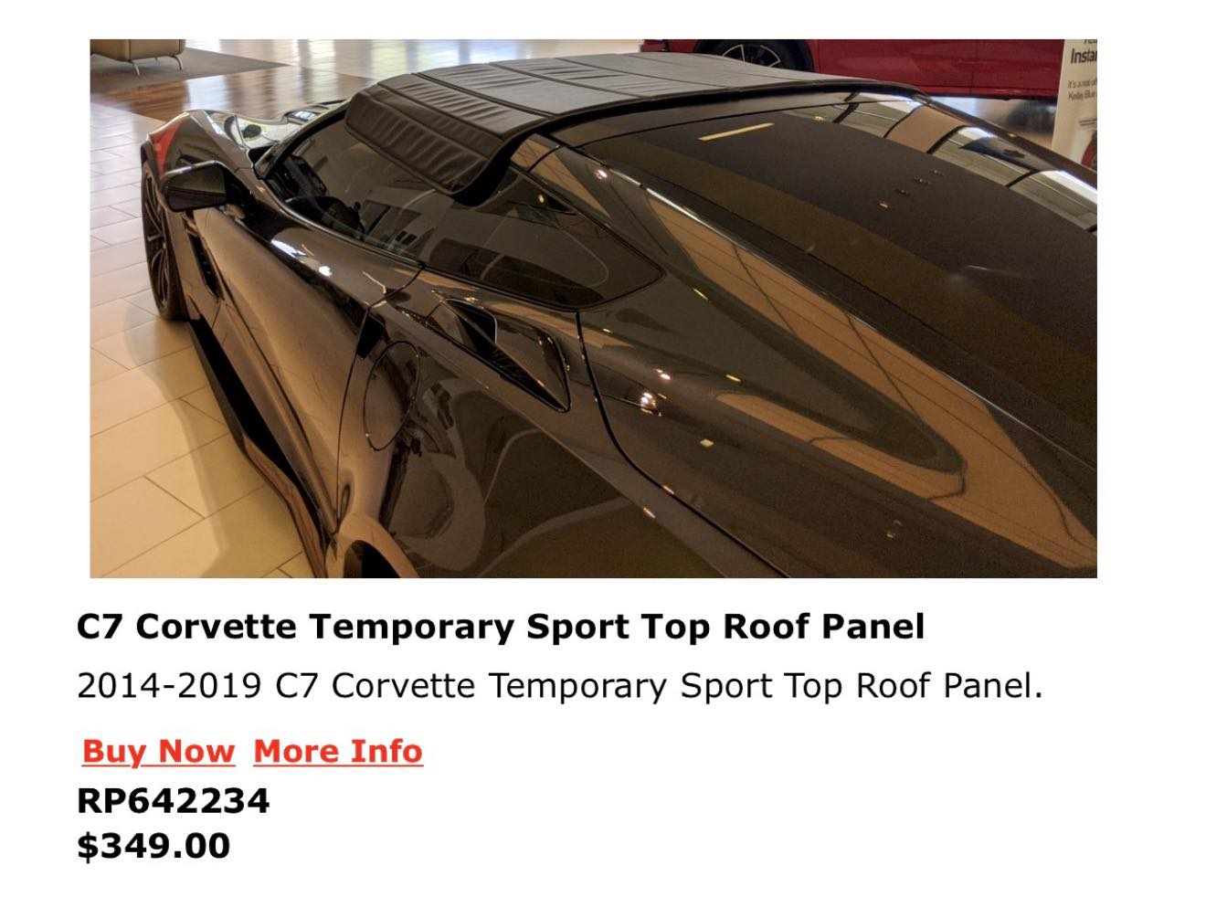 Brand New C7 Softtop for sale by RPI designs. Paid $350 asking $100!