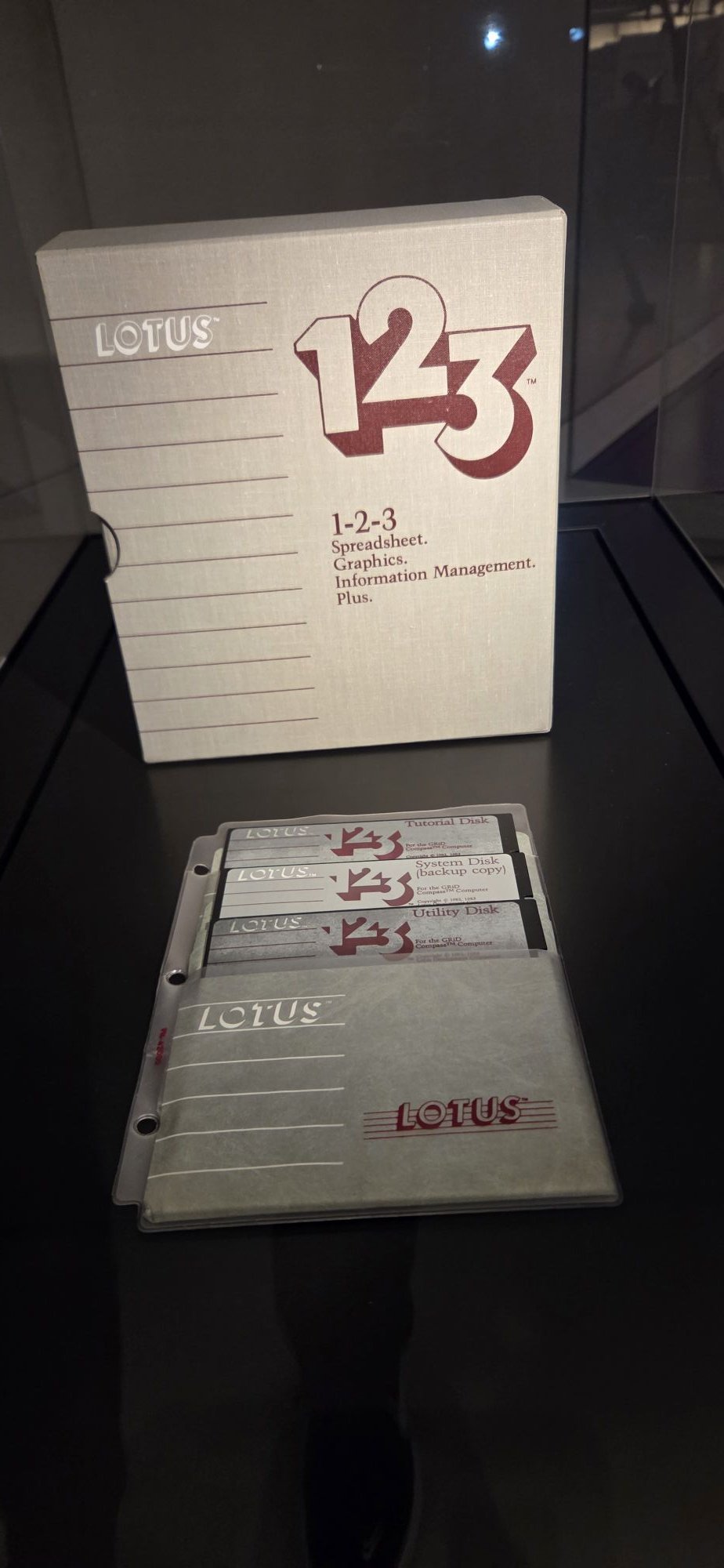 Lotus 1-2-3 software on display at London's Science Museum