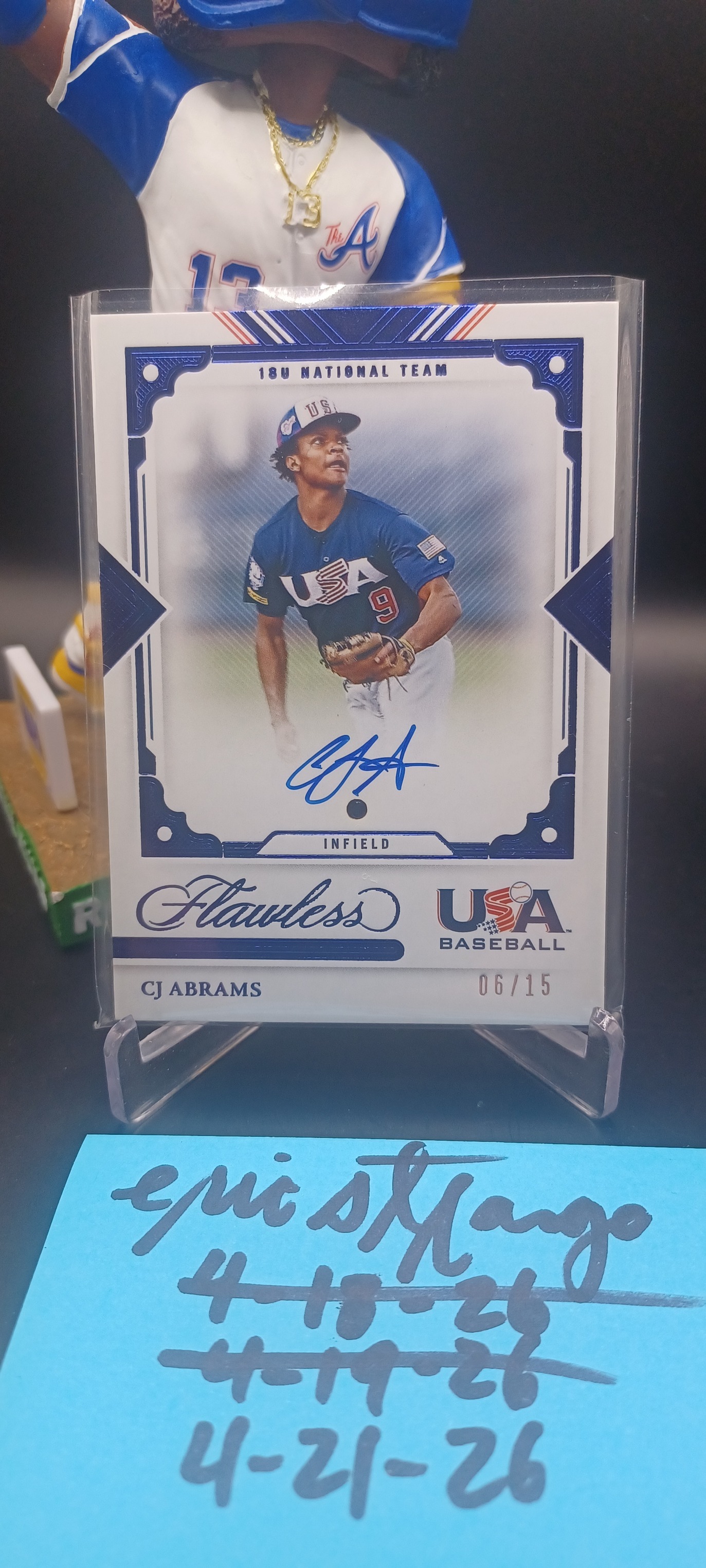2022 Panini Flawless CJ Abrams auto card auction