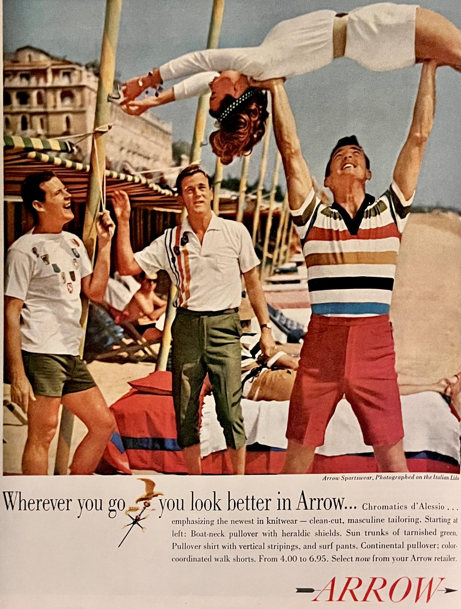 1960's Arrow clothing advertisement. Sharp !