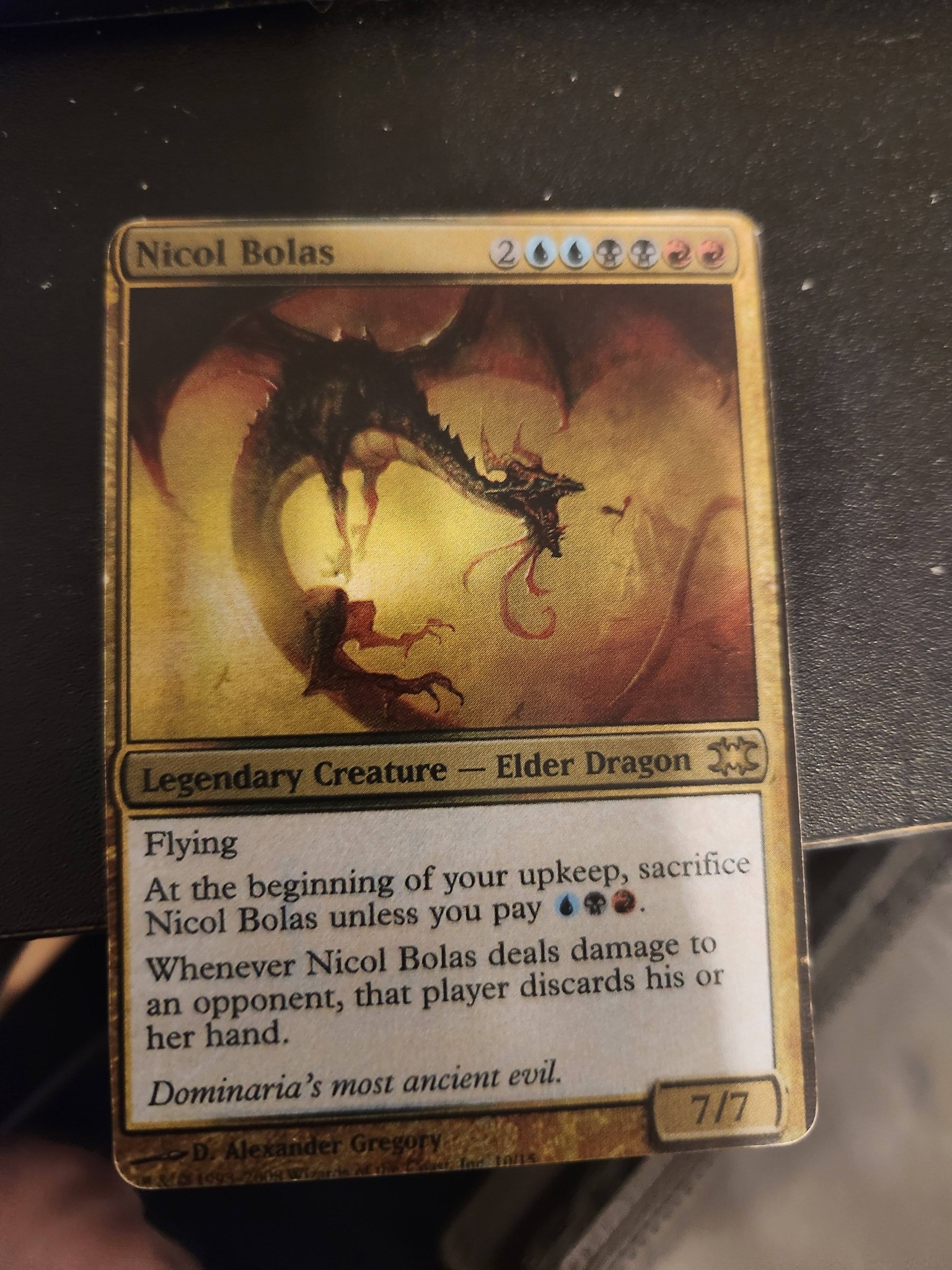 T-Shirt Magic: The Gathering Nicol Bolas - Ancien Mal De Dominaria, Collection Officielle
