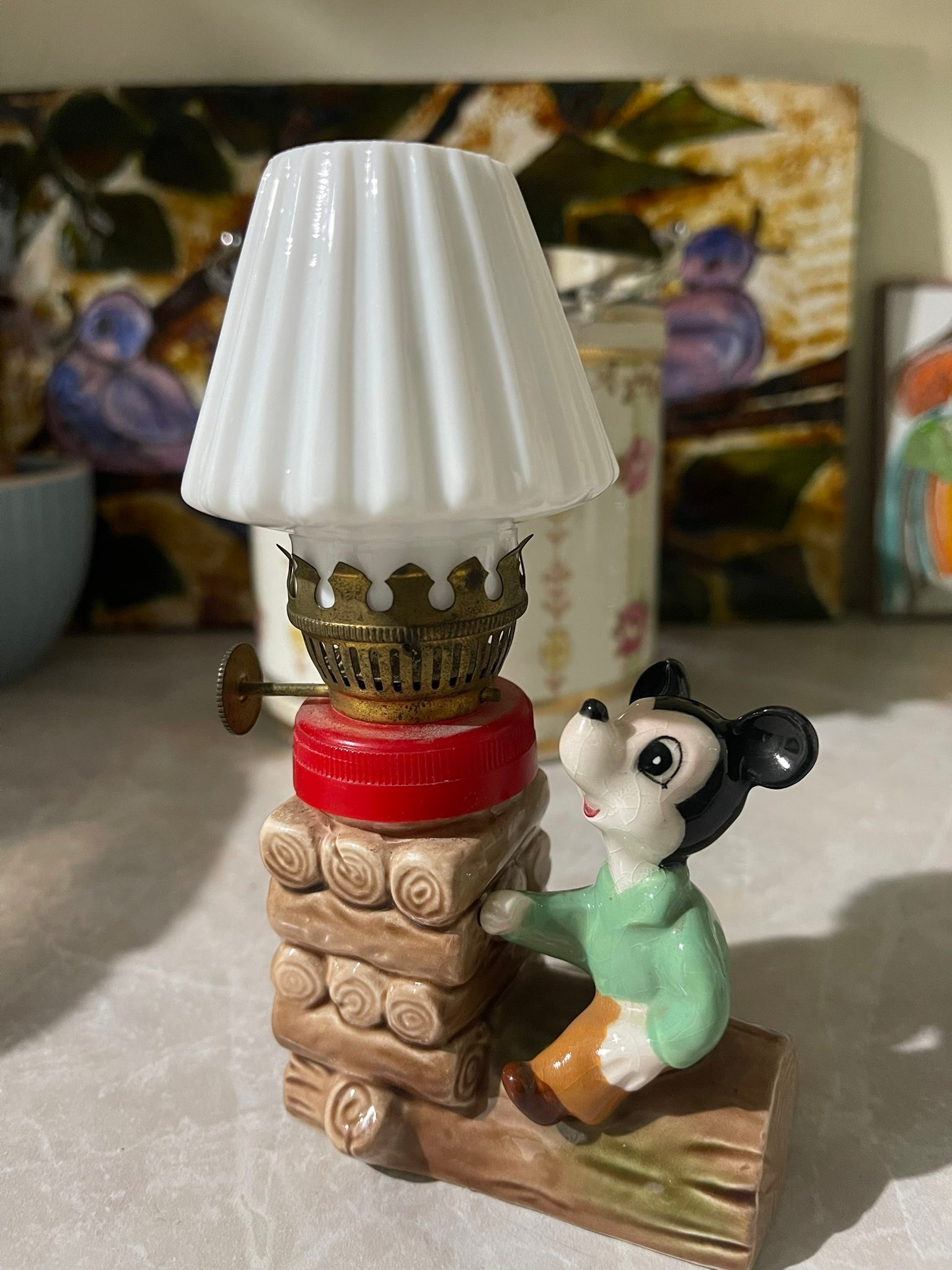 Vintage Disney Collectibles: Unique Mickey Mouse Lamp
