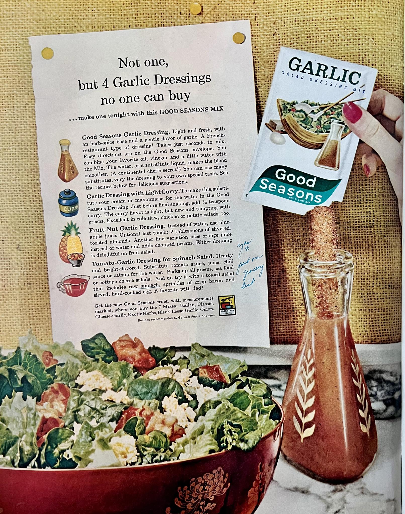 good seasons salad dressing & Recipe Mix Variety Pack, Garlic & Herb and Mild Italian Dressing Seasoning Packets, Marinade Mix for Pasta Salad Chicken and Vegetables (Variety Pack of 12) This Italian dressing mix contains 5 calories per serving Good Seasons garlic salad dressing.