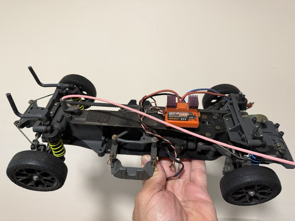 Tamiya TA03 chassis kit found in vintage R/C kit from Japan