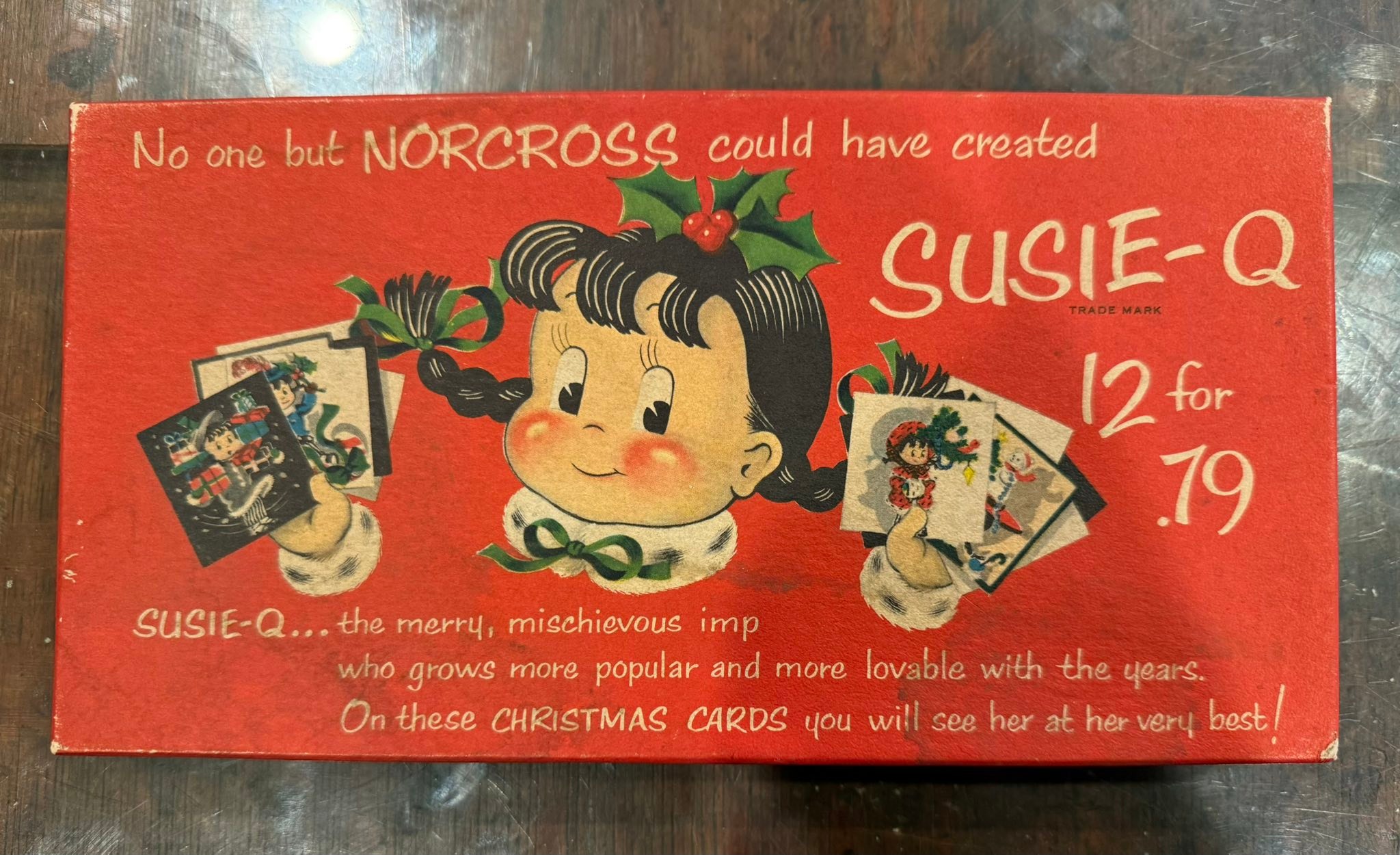 Vintage 1950s NOS Susie-Q Norcross Set of 12 Cards with Envelopes