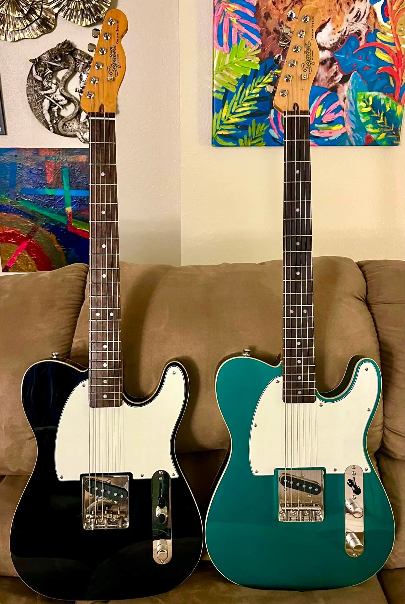 Squier Tele Custom converted to Esquire relic