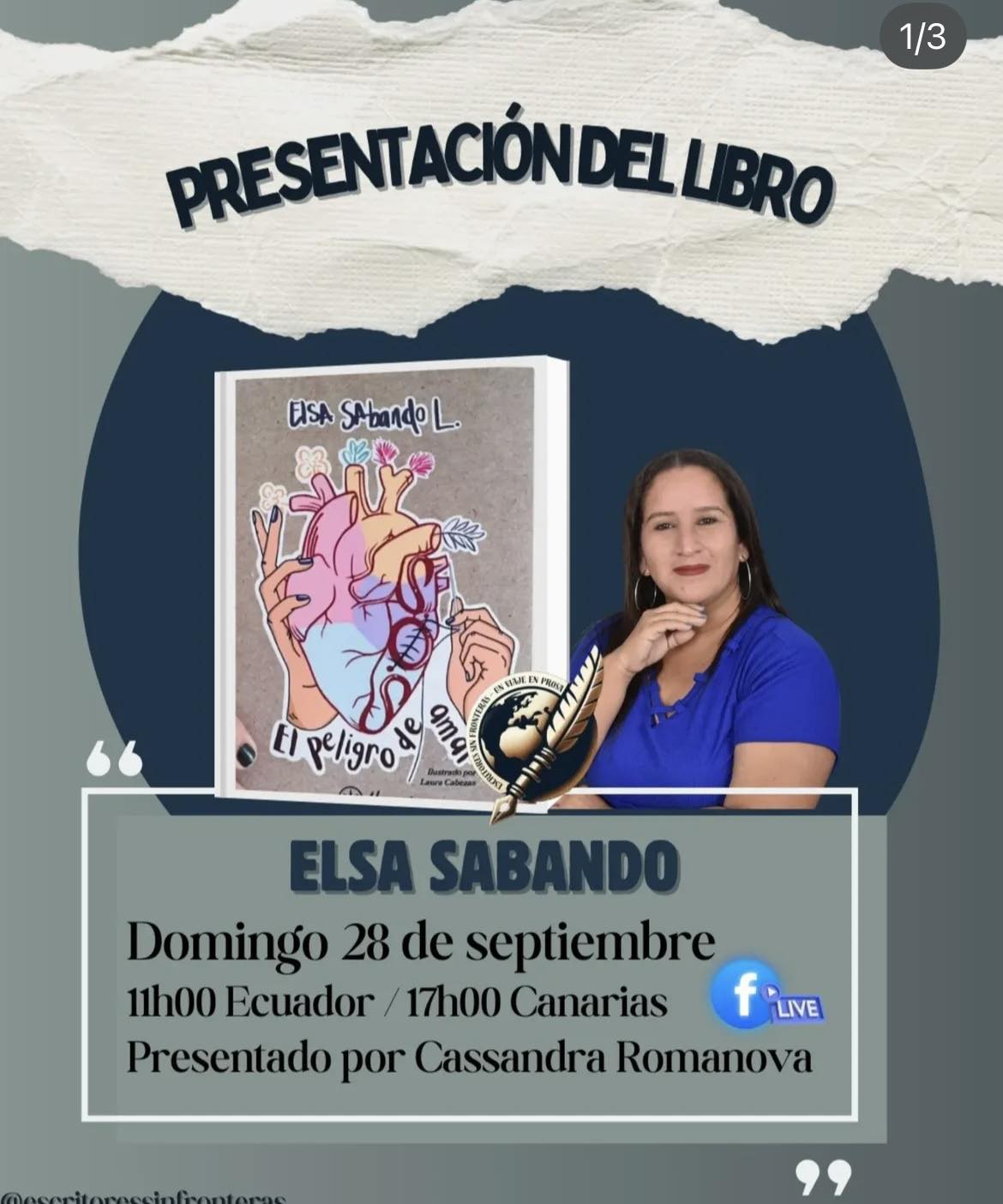 ESCRITORES SIN FRONTERAS, un viaje en prosa | Mañana presentación del ...