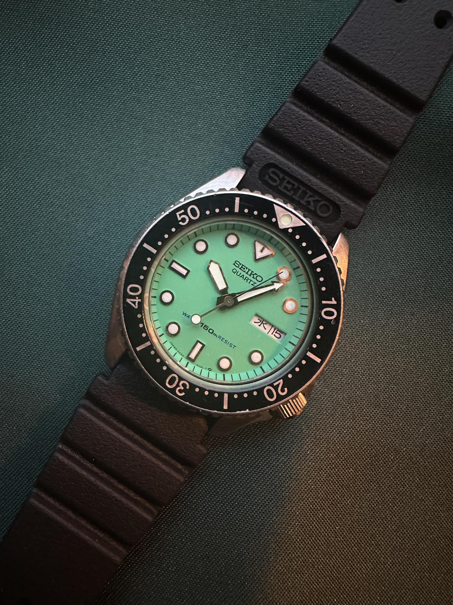 Seiko 6458 Teal. Only made for 1 month in December 1984!