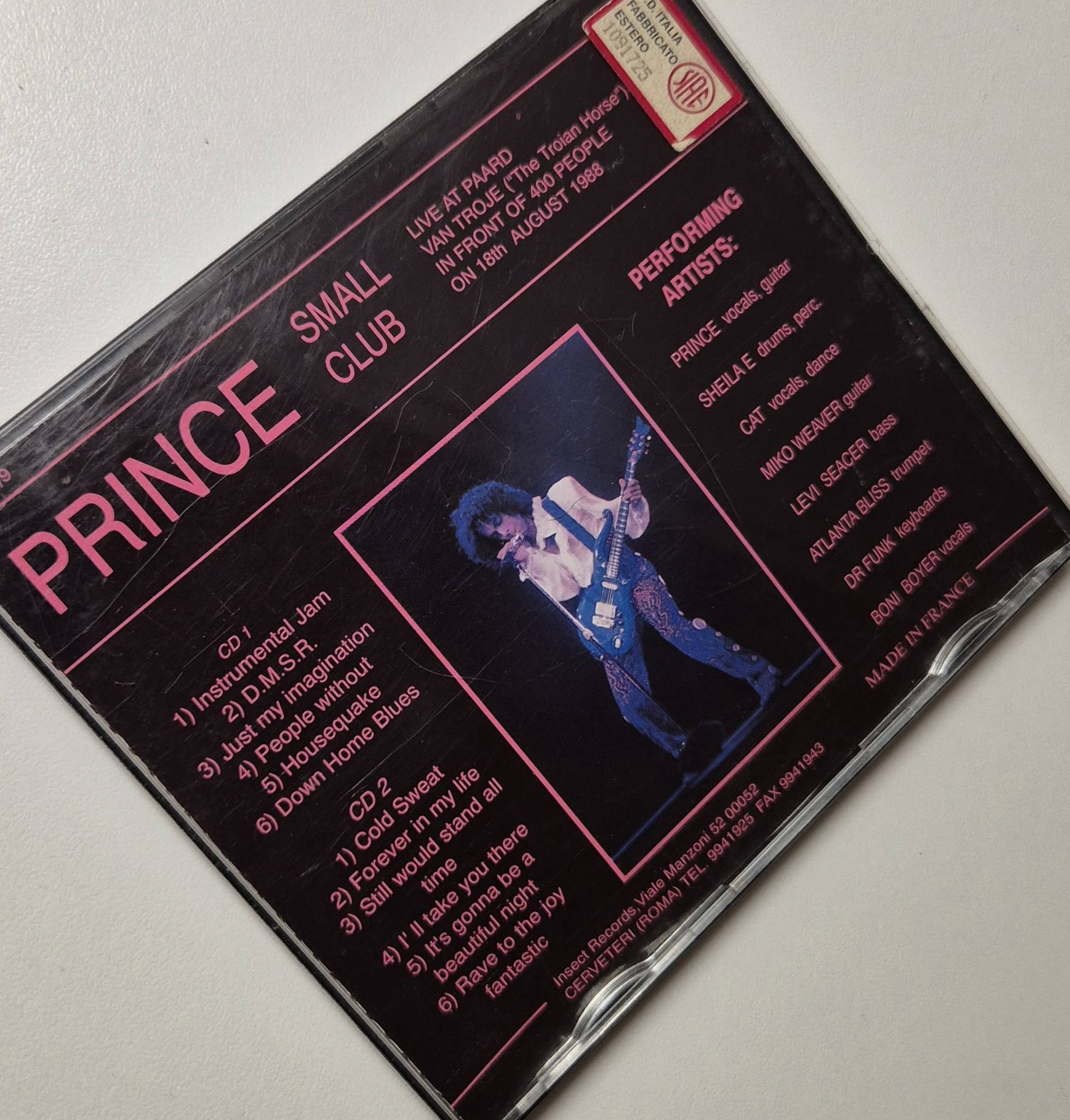 Prince's 1988 aftershow in Holland