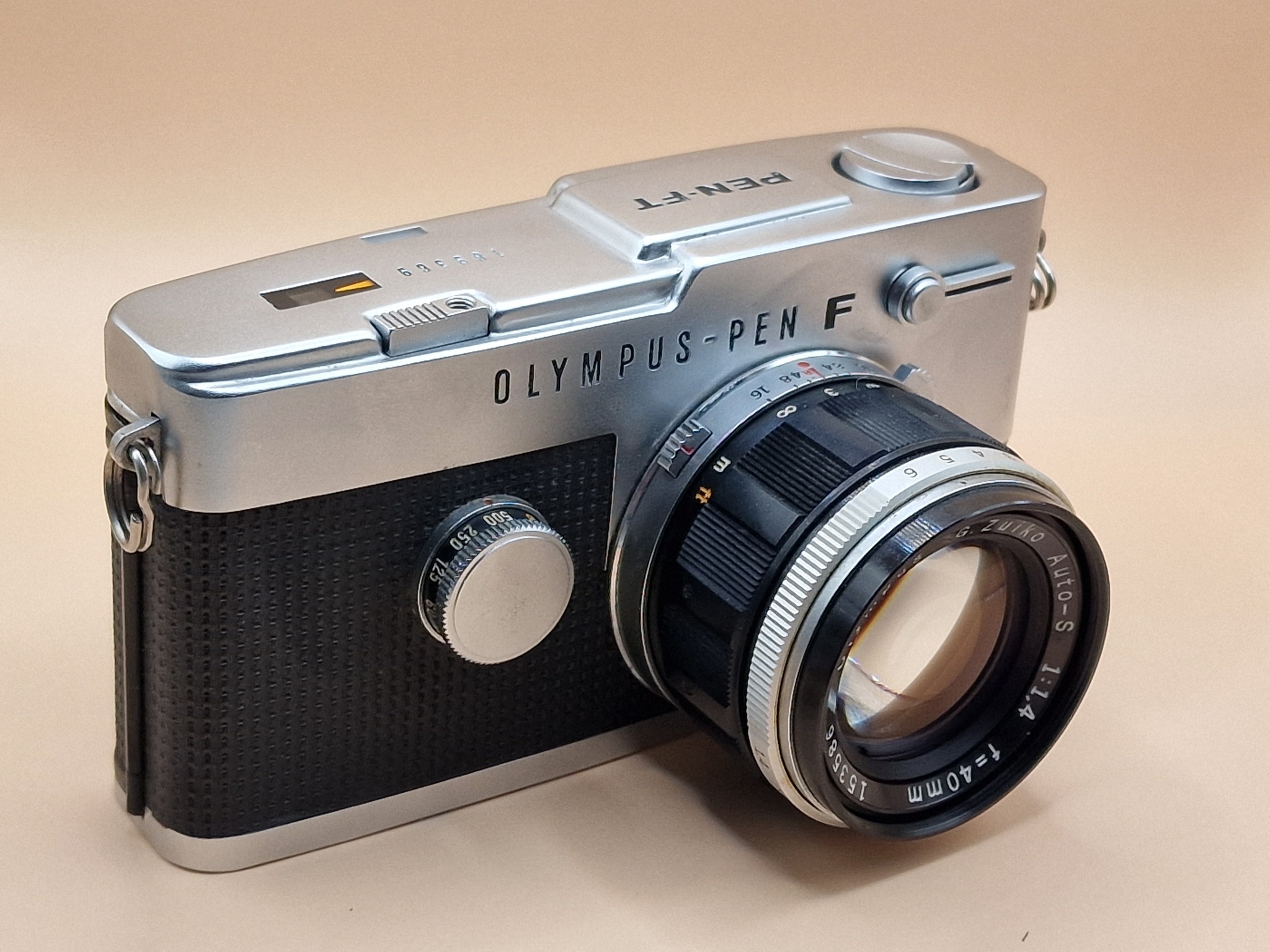 Olympus Pen FT with 24mm on ancient film