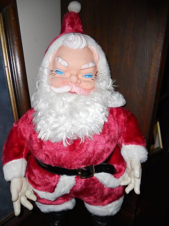 サンタドール　Made in USA 60s Vintage Santa doll from 1960 at grandparents' house